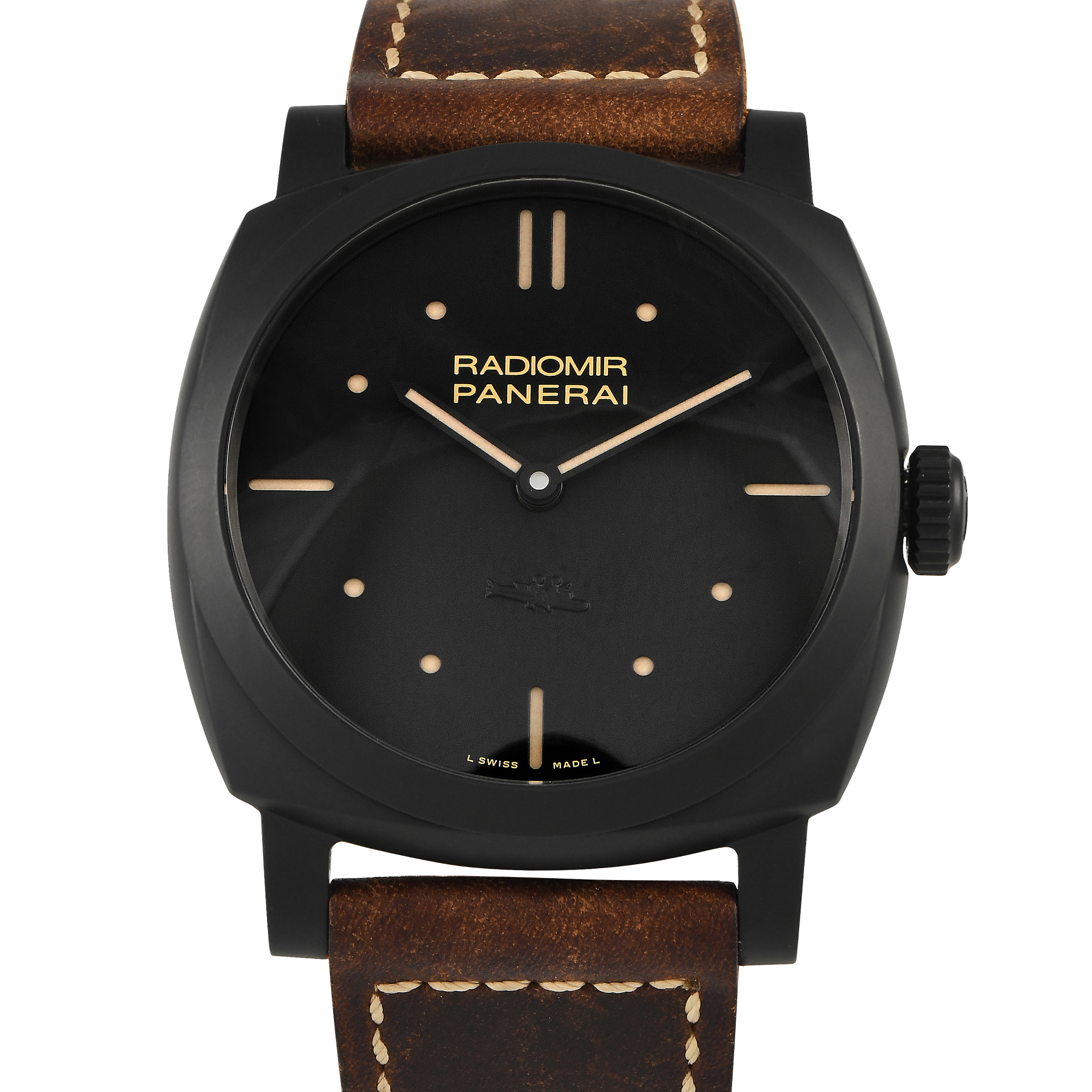 Officine Panerai Radiomir 1940 3 Days Black Ceramic Watch PAM00577