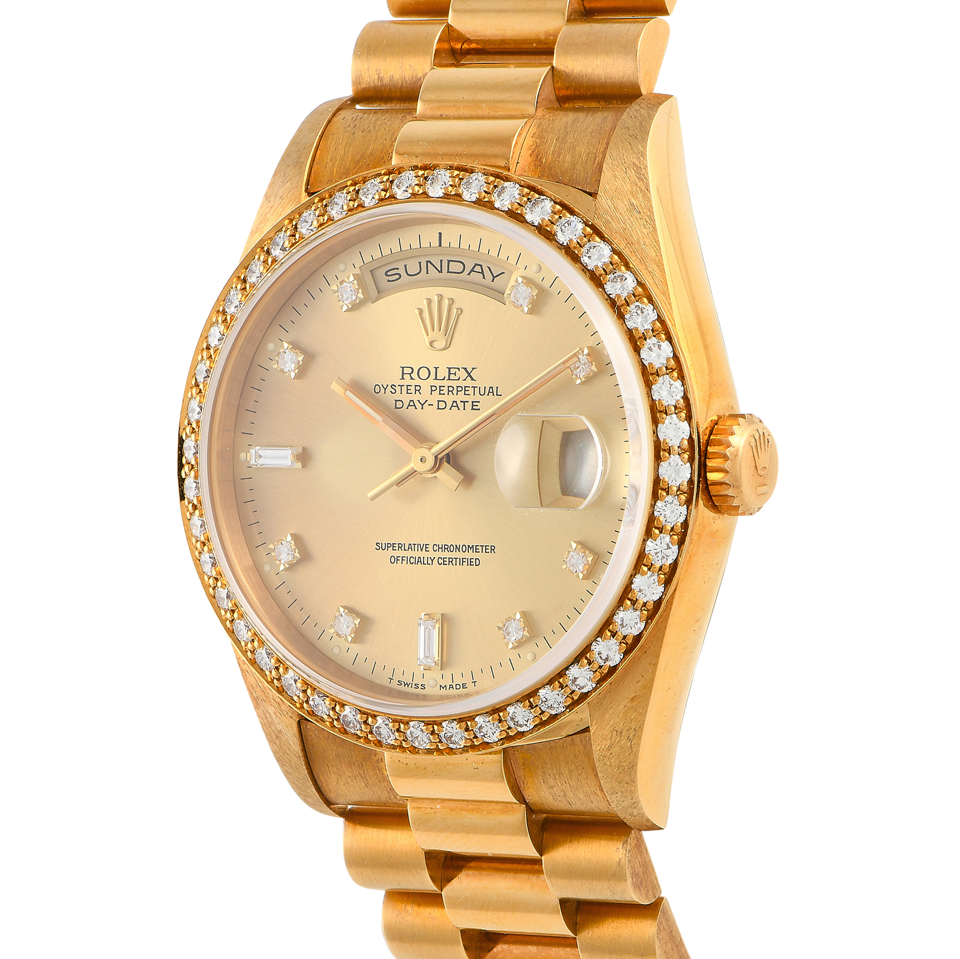 Rolex Day-Date 36 Khanjar Diamond Yellow Gold Watch 18348 - Image 2