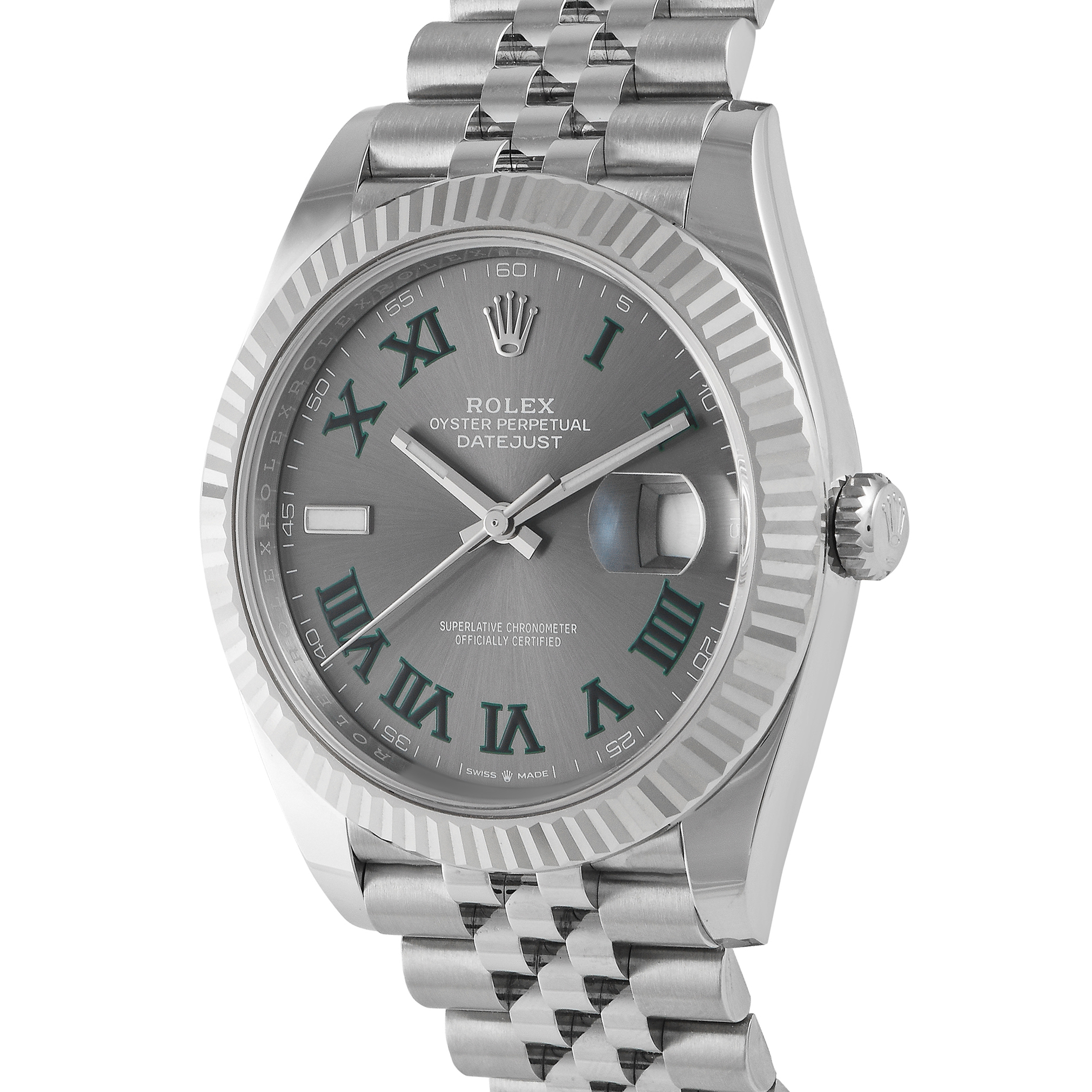 Rolex Datejust 41 Slate Roman Dial Watch 126334