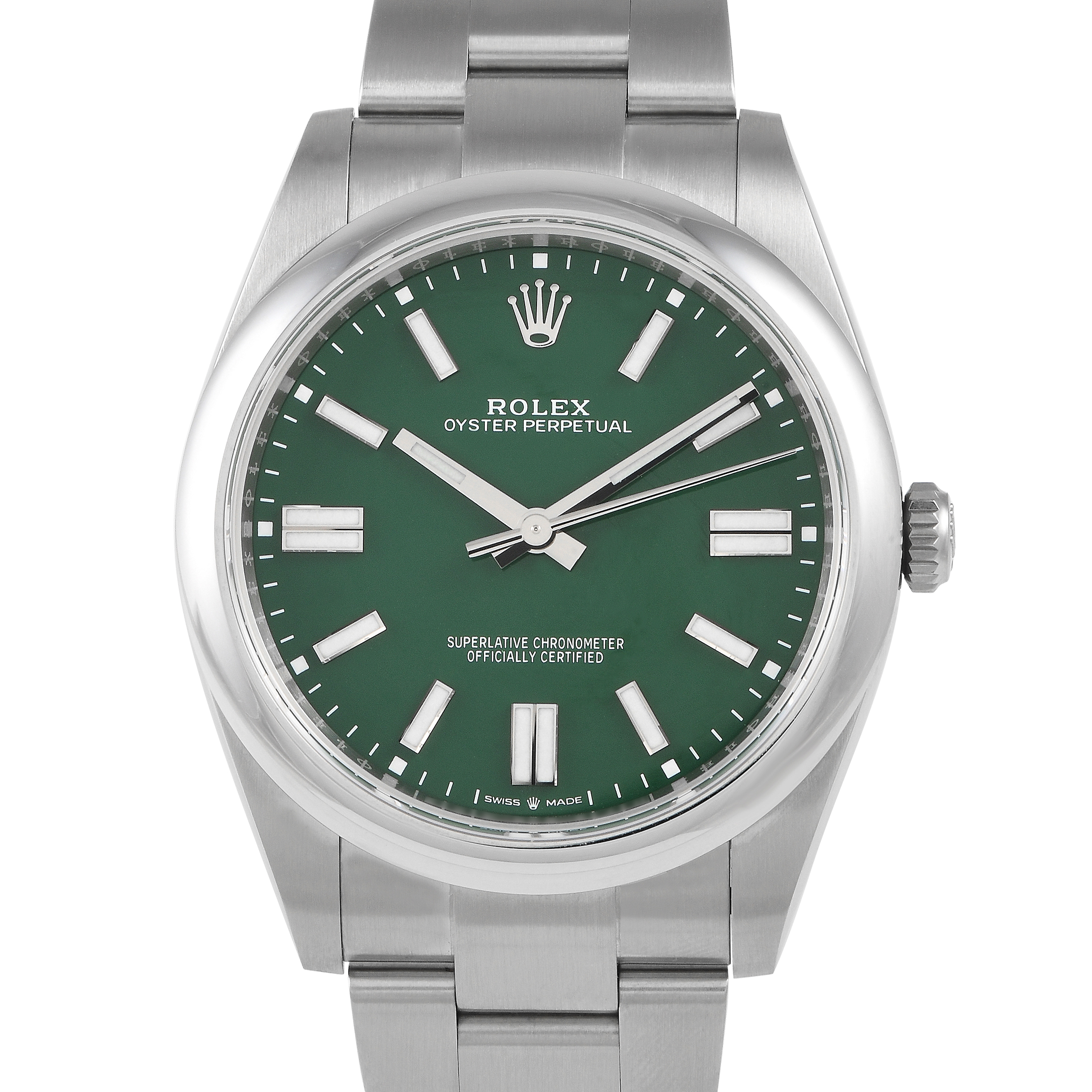 Rolex Oyster Perpetual 41 Green Dial Watch 124300 - 41mm - Green
