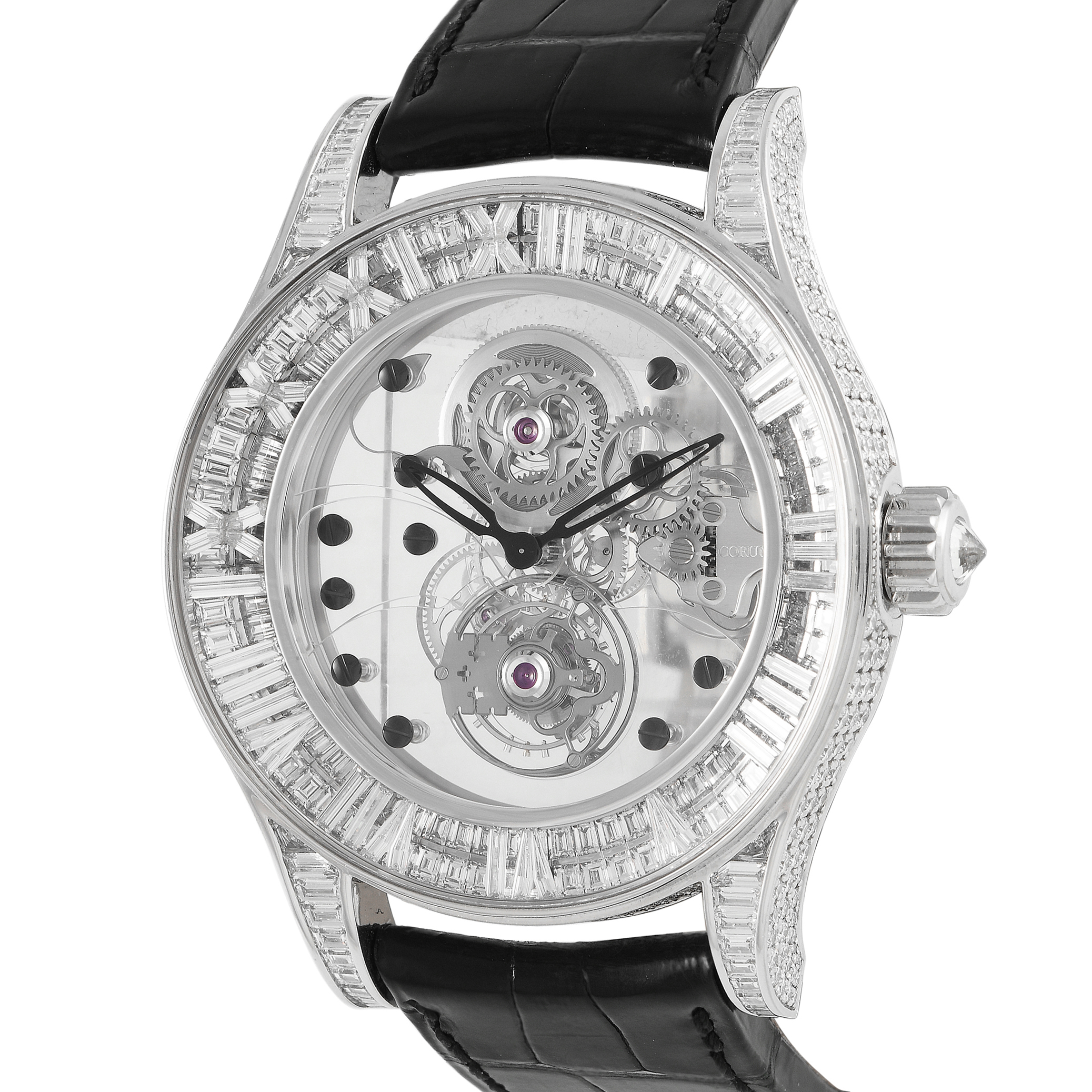 Corum Romvlvs Tourbillon Billionaire White Gold Diamond Watch 372.719.69/0F810000 - Image 2