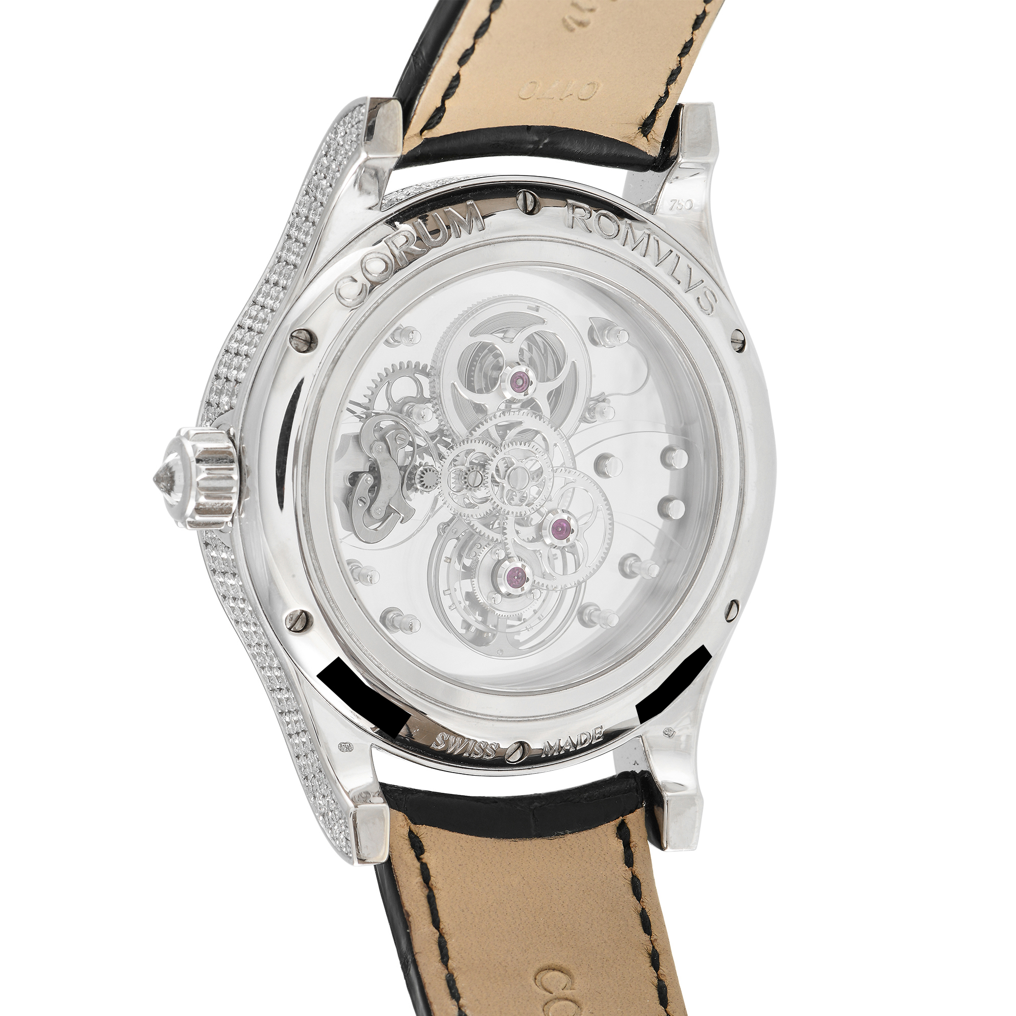 Corum Romvlvs Tourbillon Billionaire White Gold Diamond Watch 372.719.69/0F810000 - Image 3