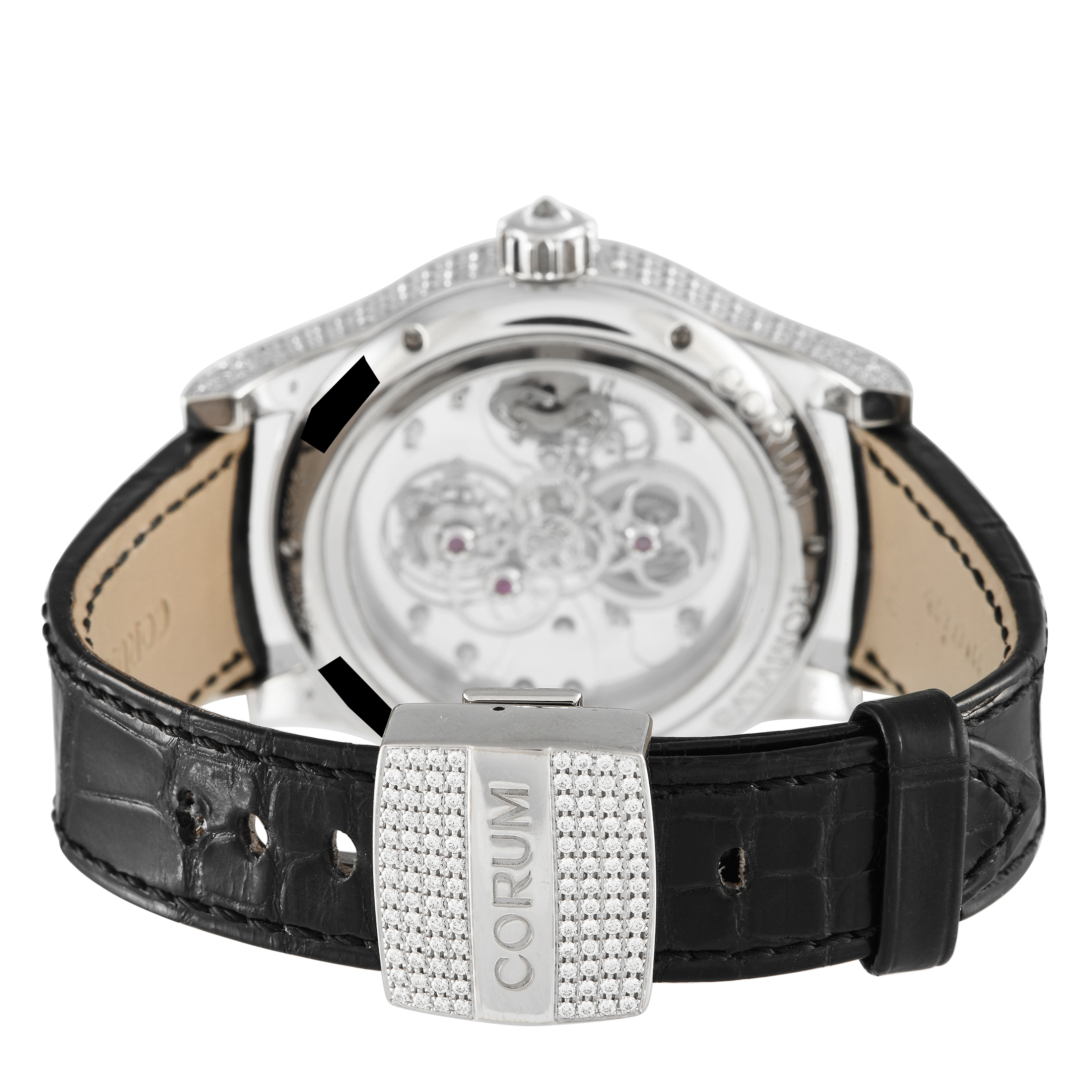 Corum Romvlvs Tourbillon Billionaire White Gold Diamond Watch 372.719.69/0F810000 - Image 4