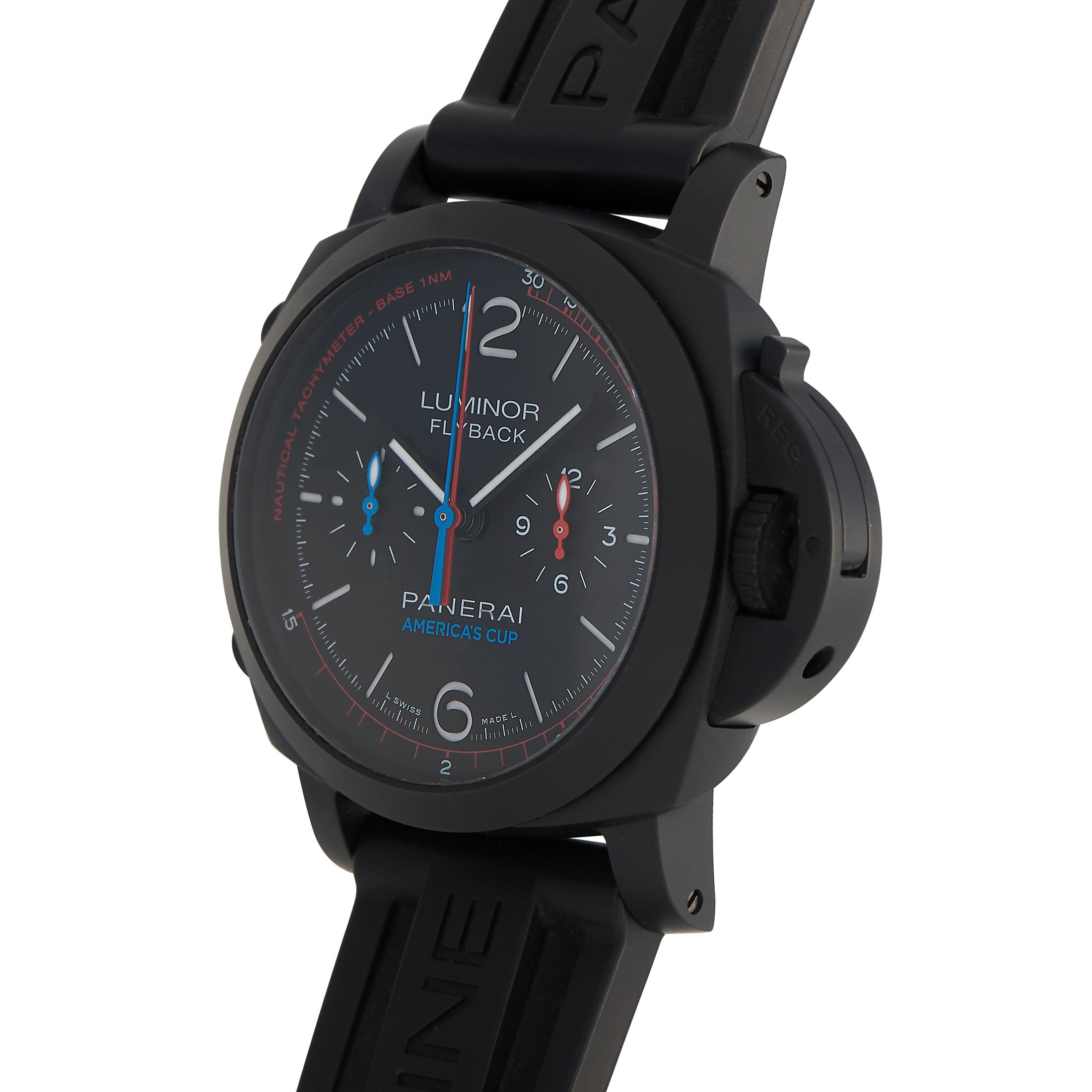 Officine Panerai Luminor 1950 Oracle Team USA 3 Days Flyback Chronograph Watch PAM00725