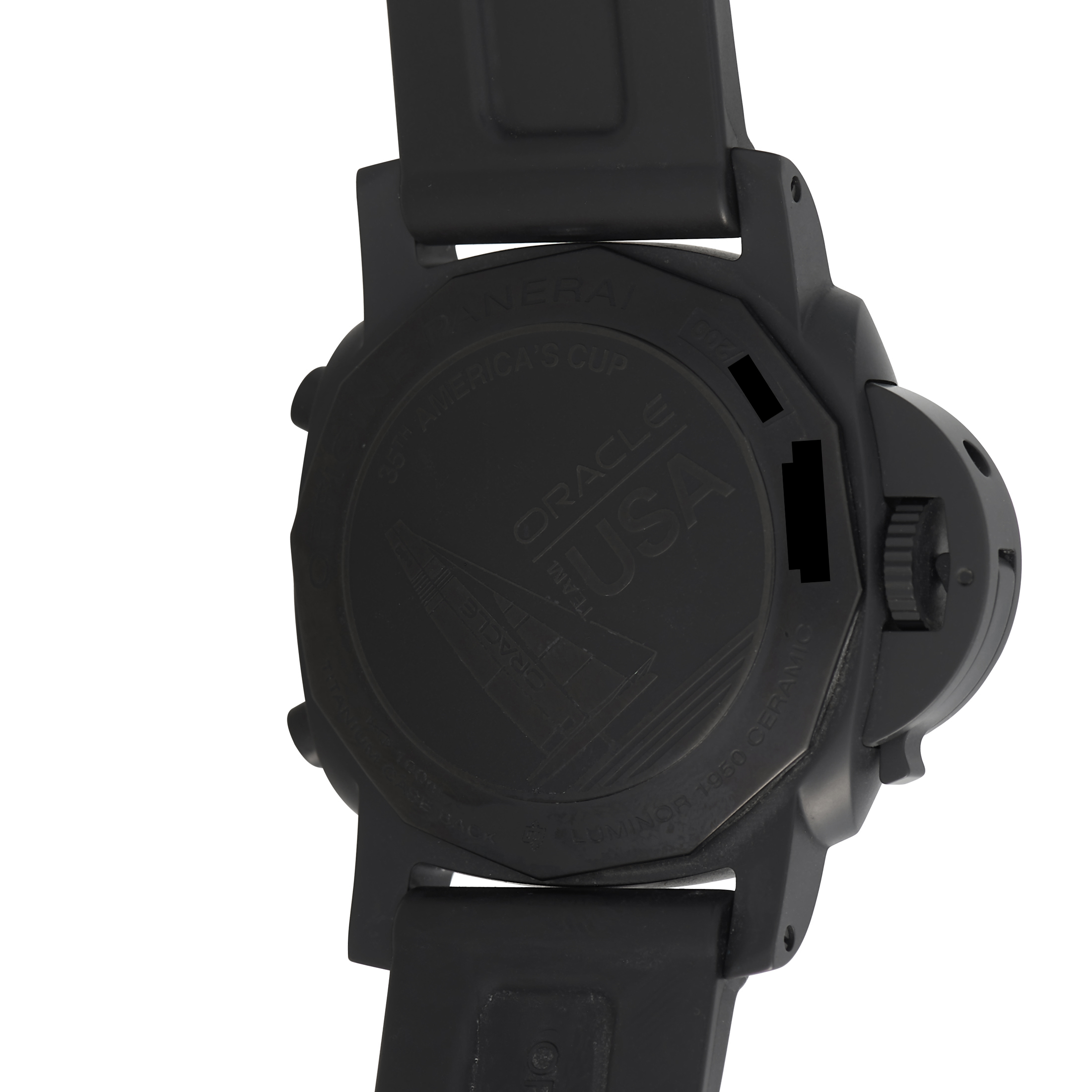 Officine Panerai Luminor 1950 Oracle Team USA 3 Days Flyback Chronograph Watch PAM00725