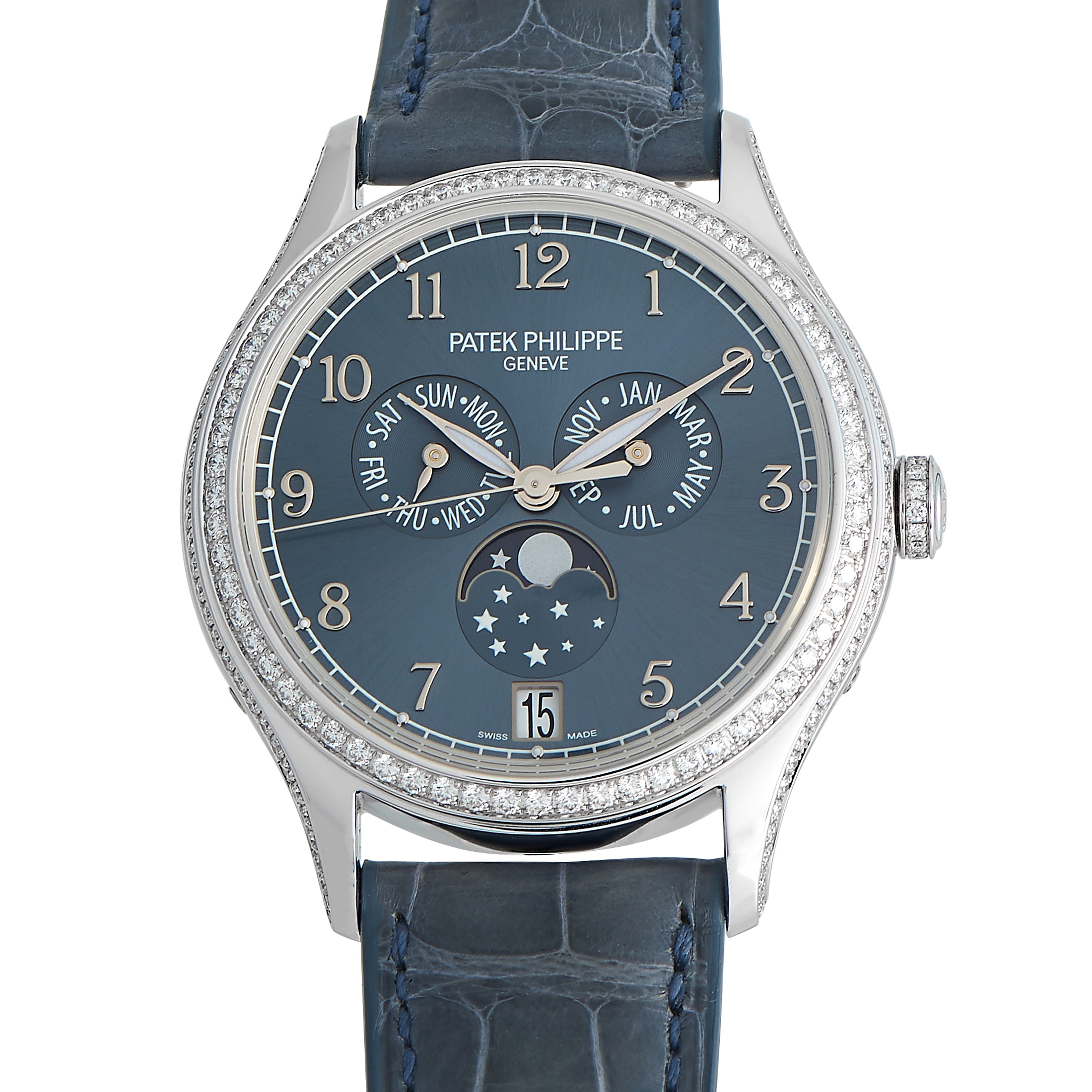 Patek Philippe Complications Annual Calendar Diamond Ladies Watch 4947G-001