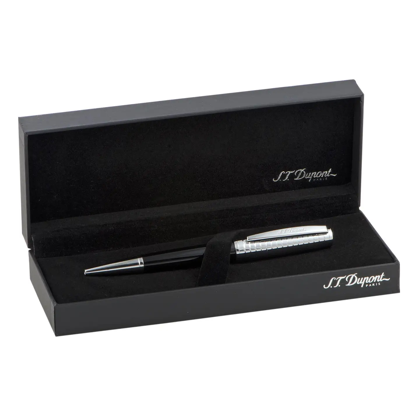 S.T. Dupont Saint Michel Ballpoint Pen in Black Lacquer 440140 - Image 3