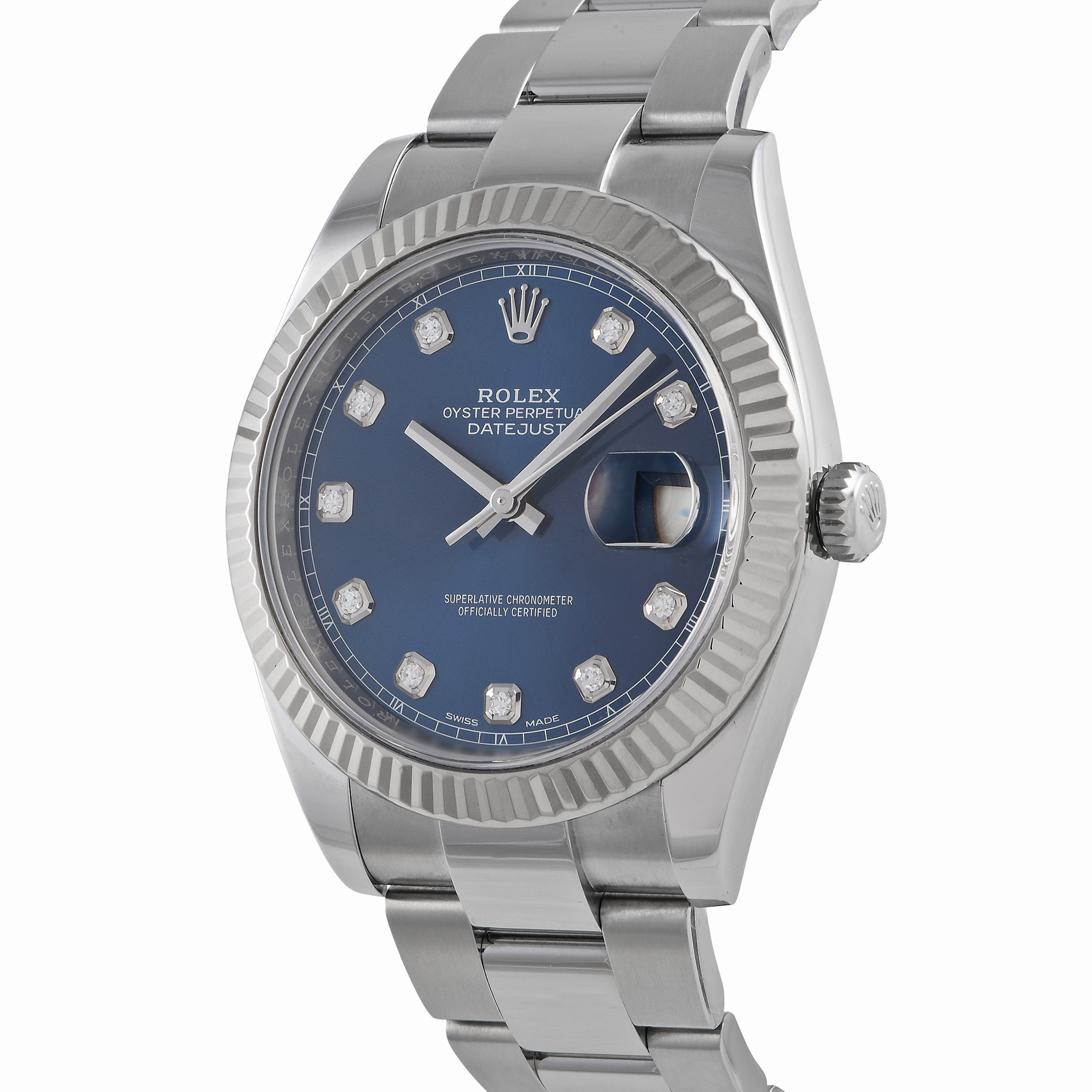 Rolex Datejust 41 Blue Diamond Dial Watch 126334 - Image 2