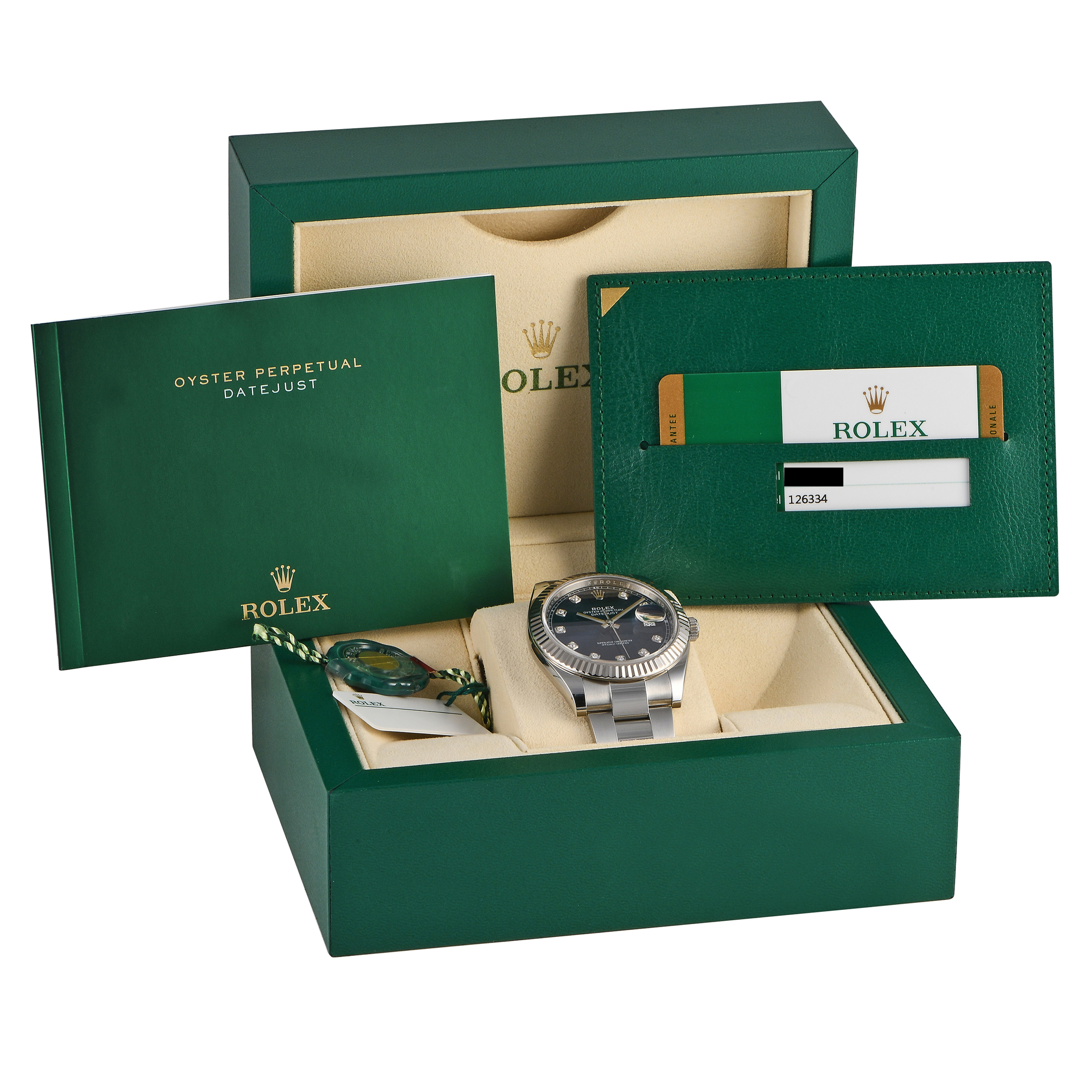 Rolex Datejust 41 Blue Diamond Dial Watch 126334 - Image 5