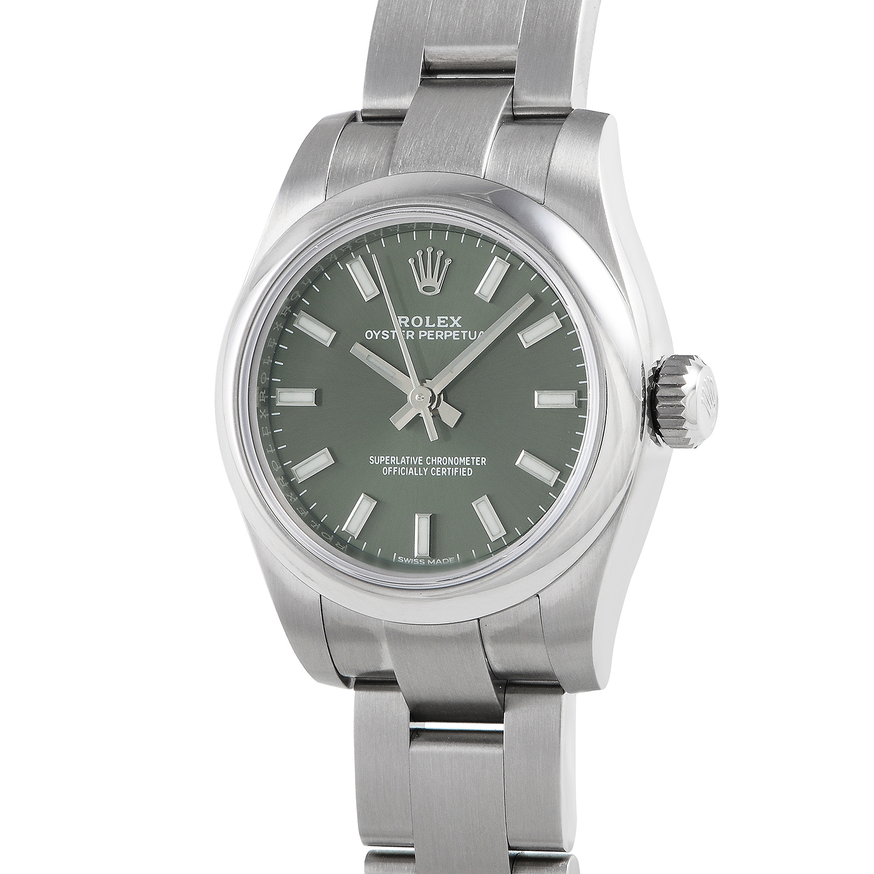 Rolex Oyster Perpetual 26 Green Dial Watch 176200 - Image 2