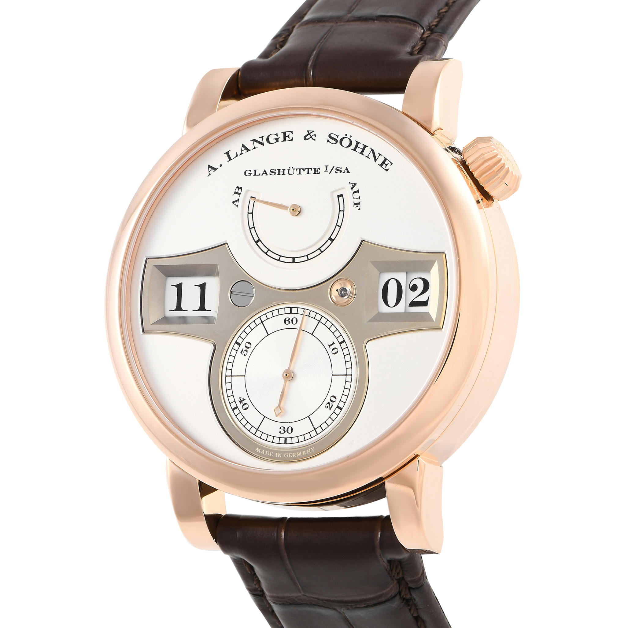 A. Lange & Sohne Zeitwerk Rose Gold Watch 140.032 - Image 2