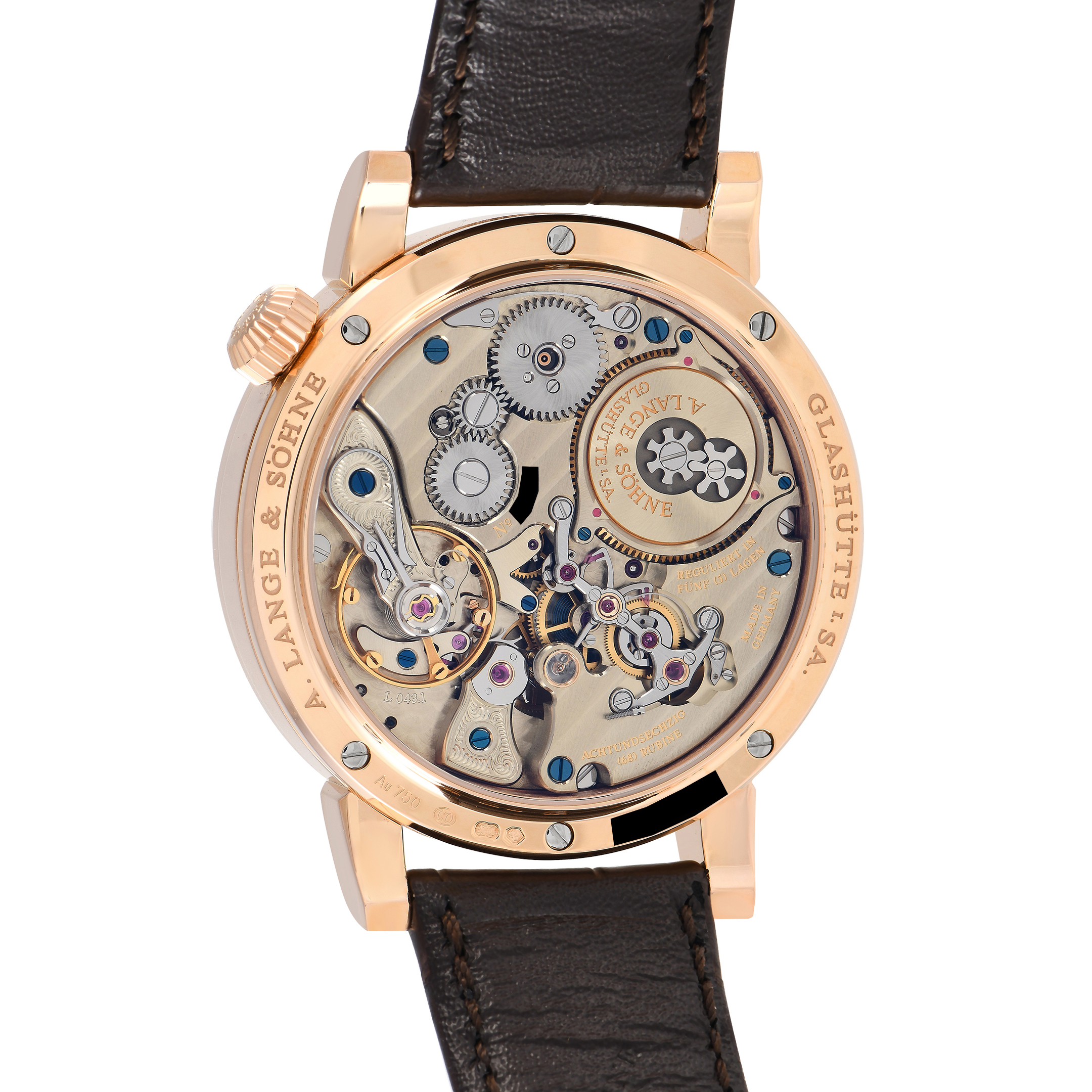 A. Lange & Sohne Zeitwerk Rose Gold Watch 140.032 - Image 3