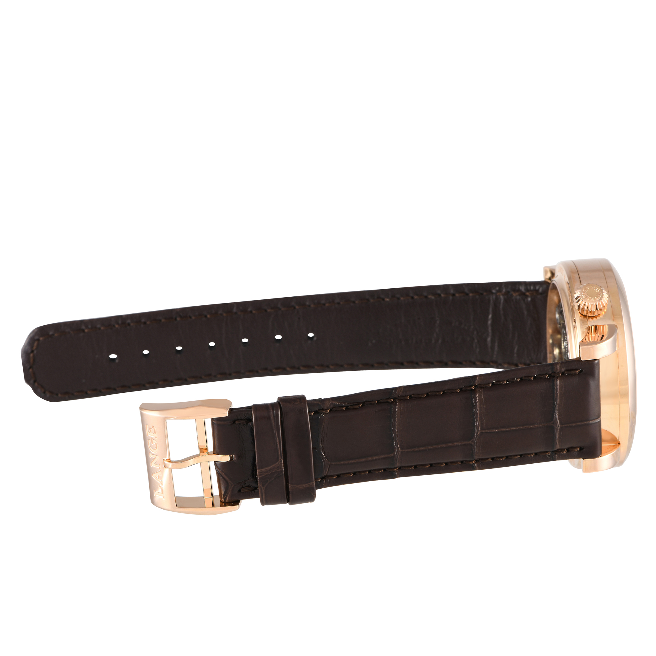A. Lange & Sohne Zeitwerk Rose Gold Watch 140.032 - Image 4