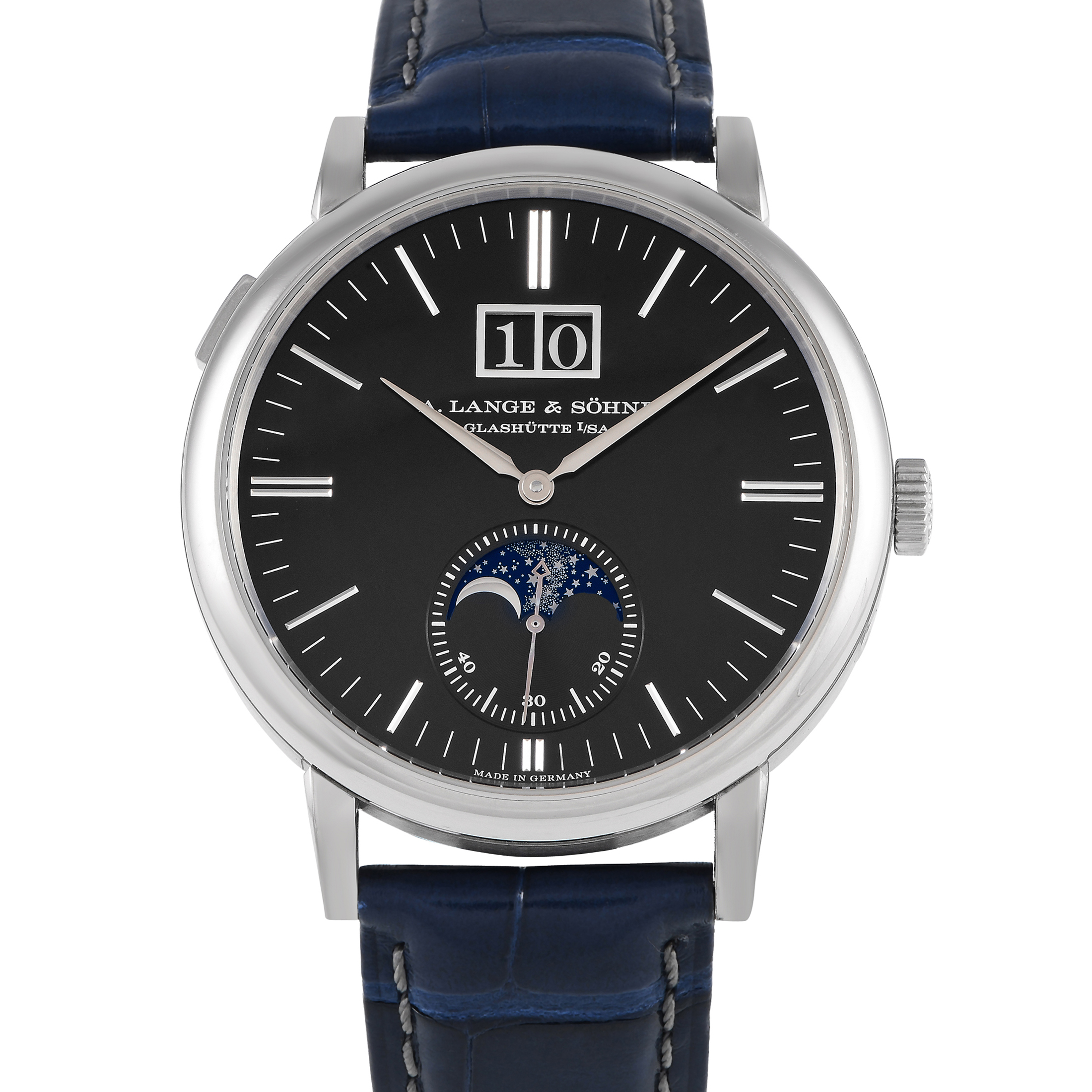 A. Lange & Sohne Saxonia Moon Phase Watch 384.029 - 40 mm - Black