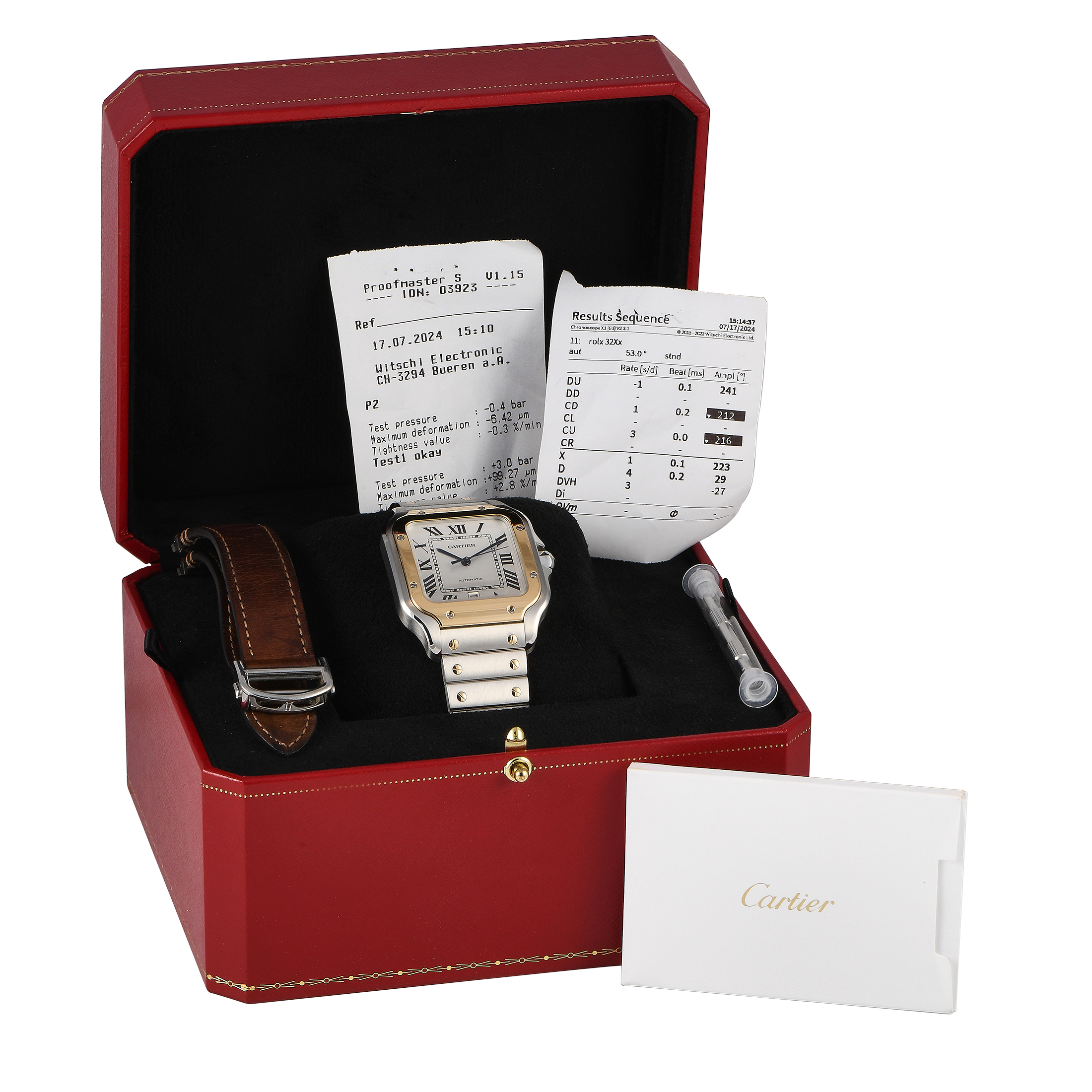 Cartier Santos Large Model Two-Tone Watch W2SA0006