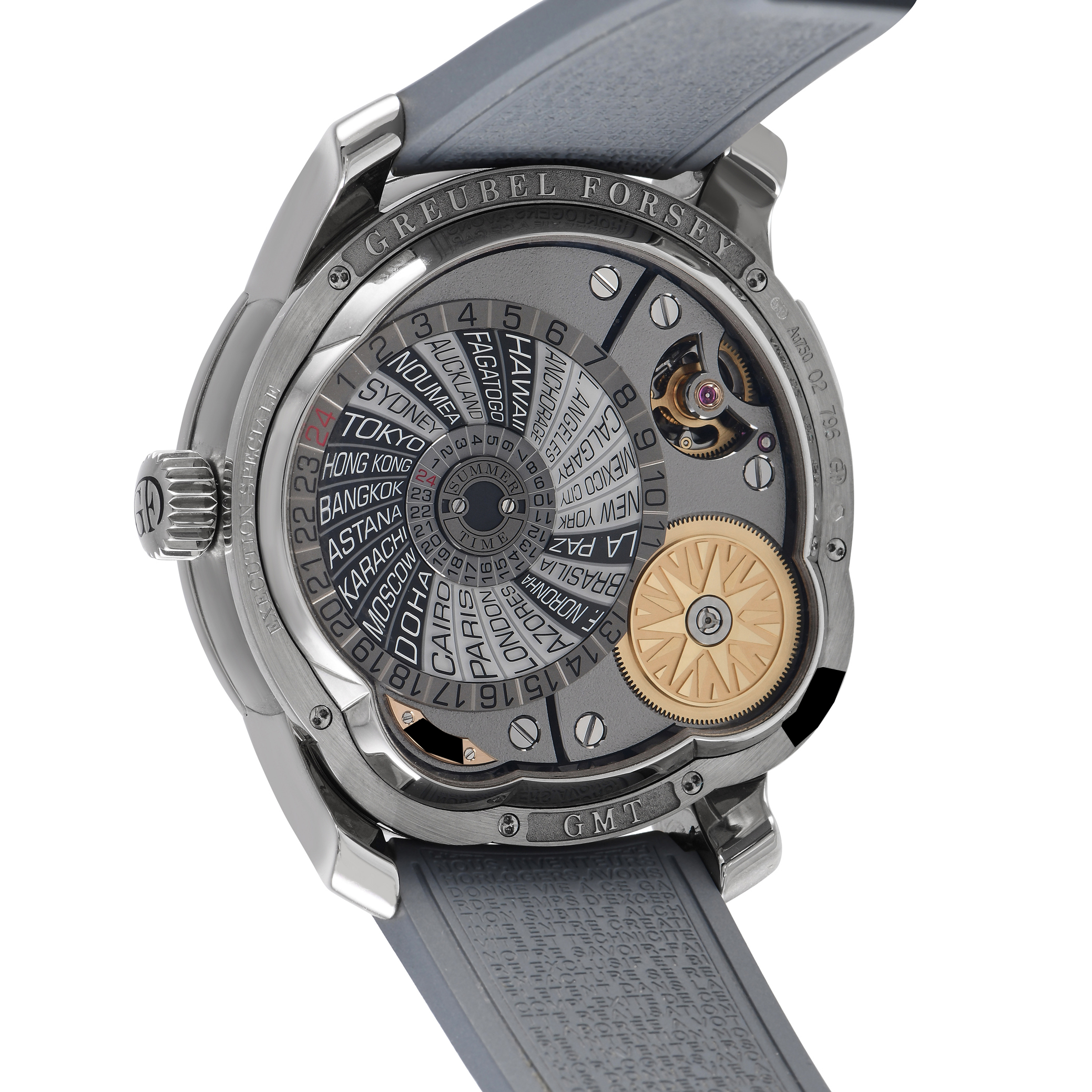 Greubel Forsey GMT Tourbillon 18K White Gold Watch - Image 2
