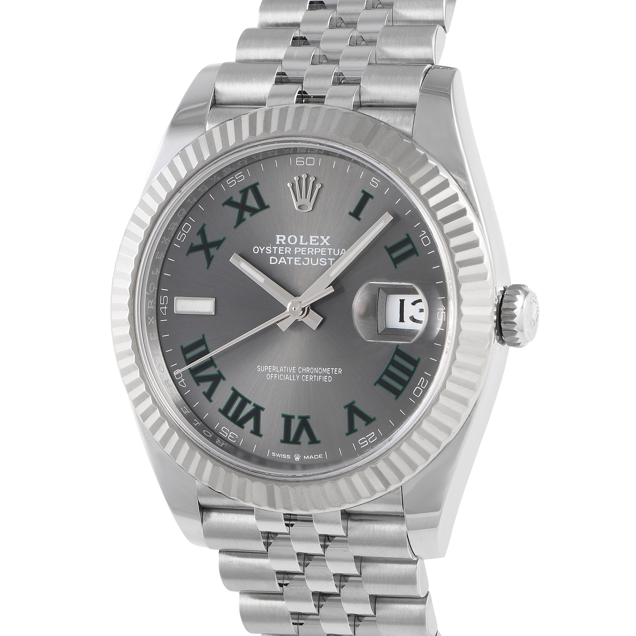 Rolex Datejust 41 Slate Roman Dial Watch 126334 - Image 3