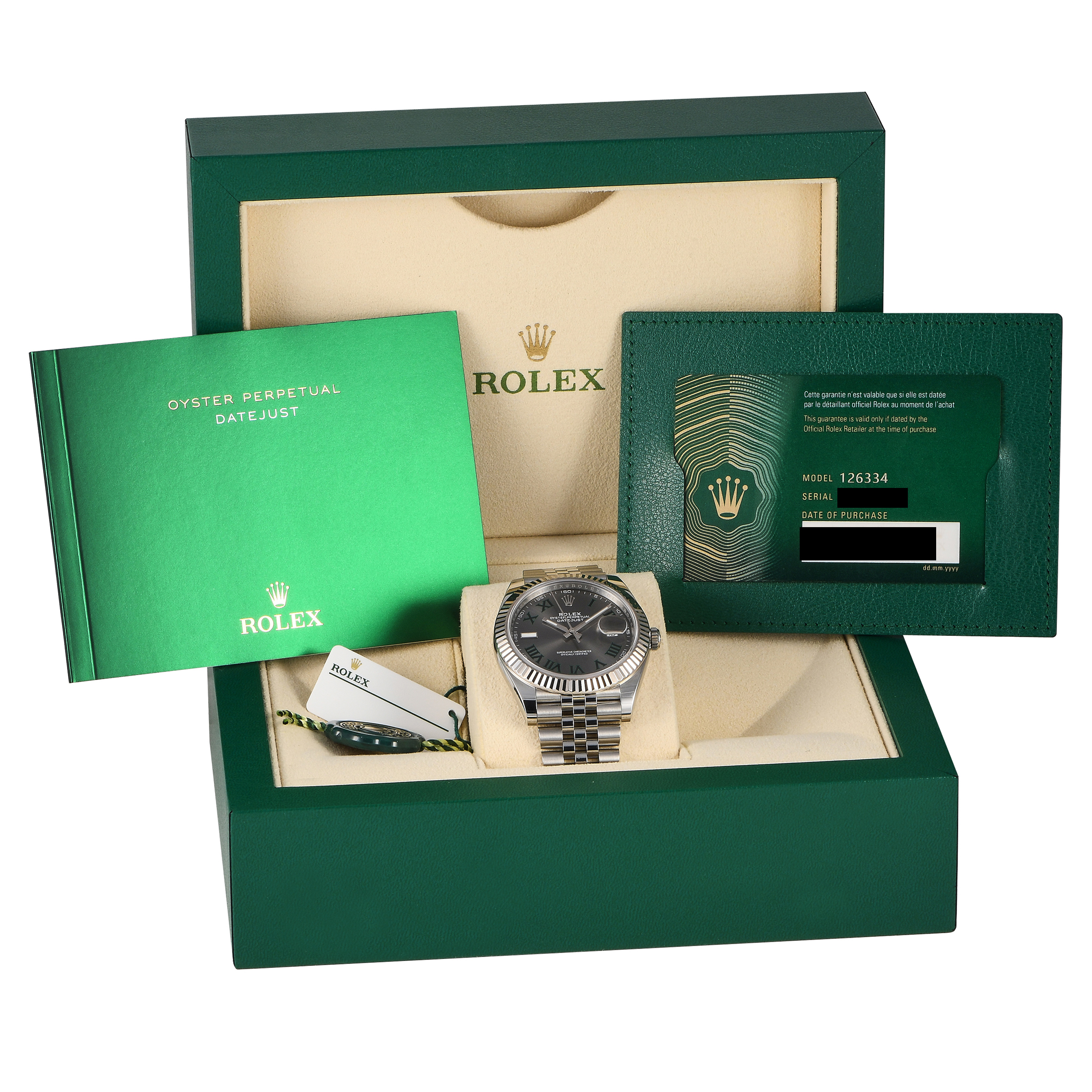 Rolex Datejust 41 Slate Roman Dial Watch 126334 - Image 2