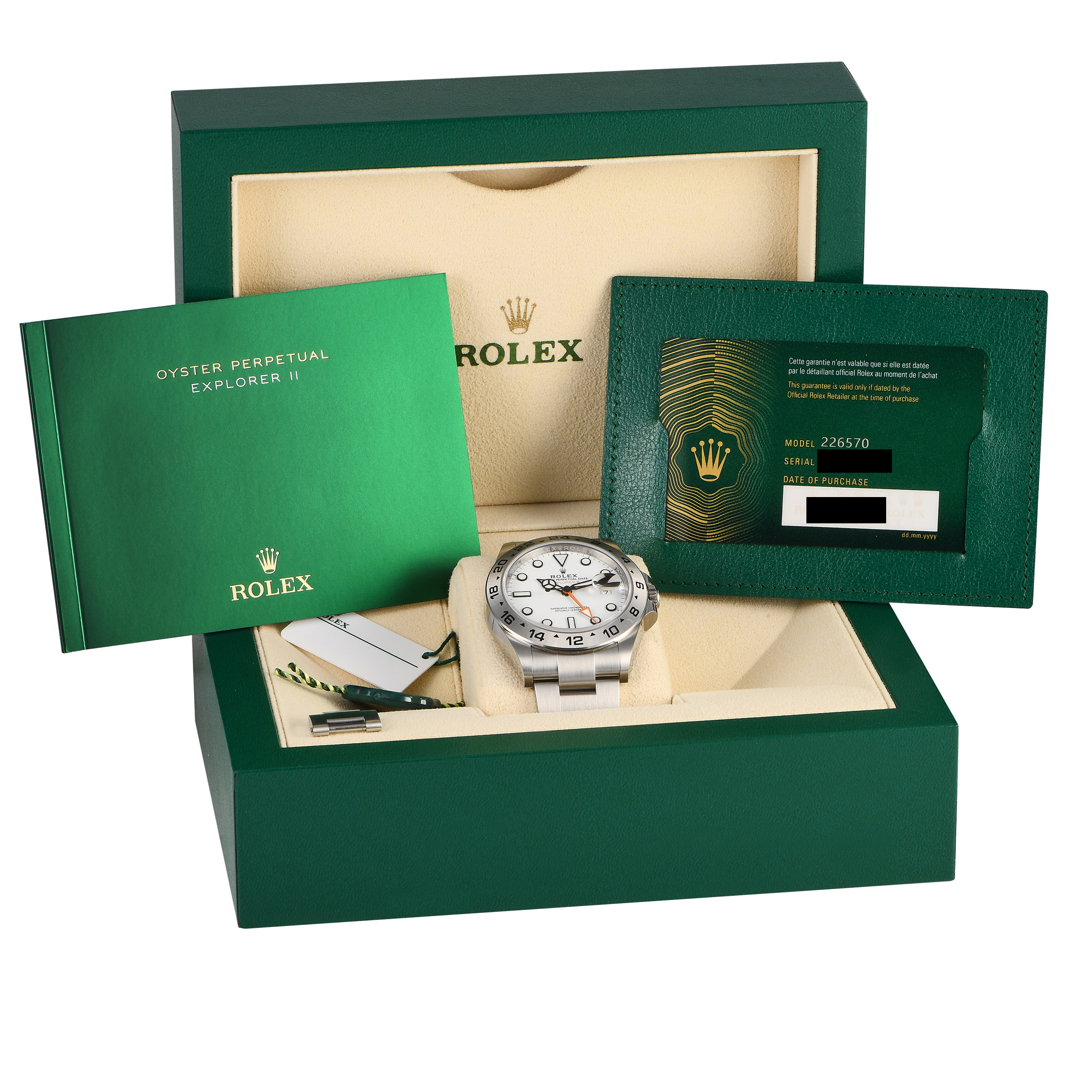 Rolex Explorer II White Dial Watch 226570-0001 - Image 5