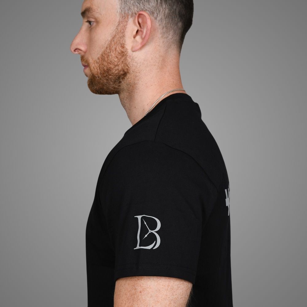Luxury Bazaar Black "Unauthorized Dealer"® Crewneck T-Shirt - Image 3