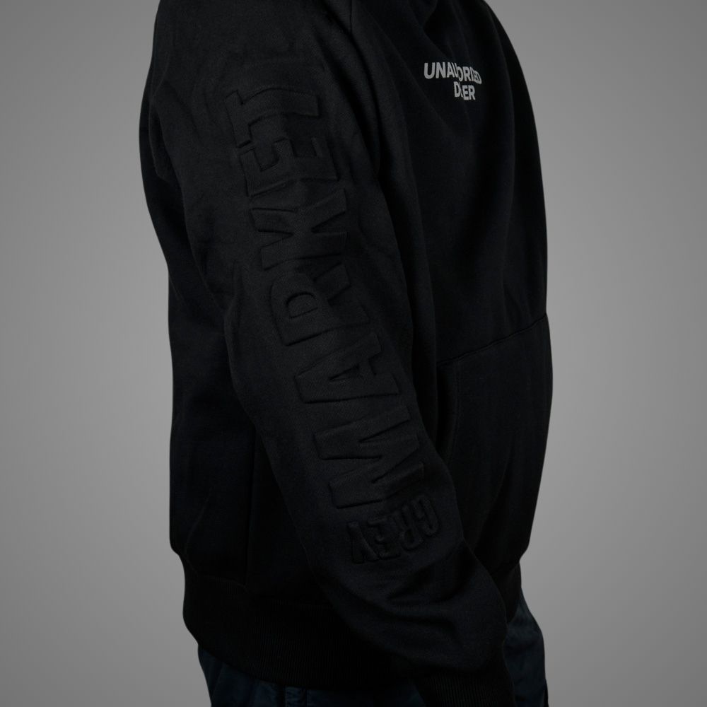 Luxury Bazaar Black "Unauthorized Dealer"® GREY MARKET Hoodie - Image 3