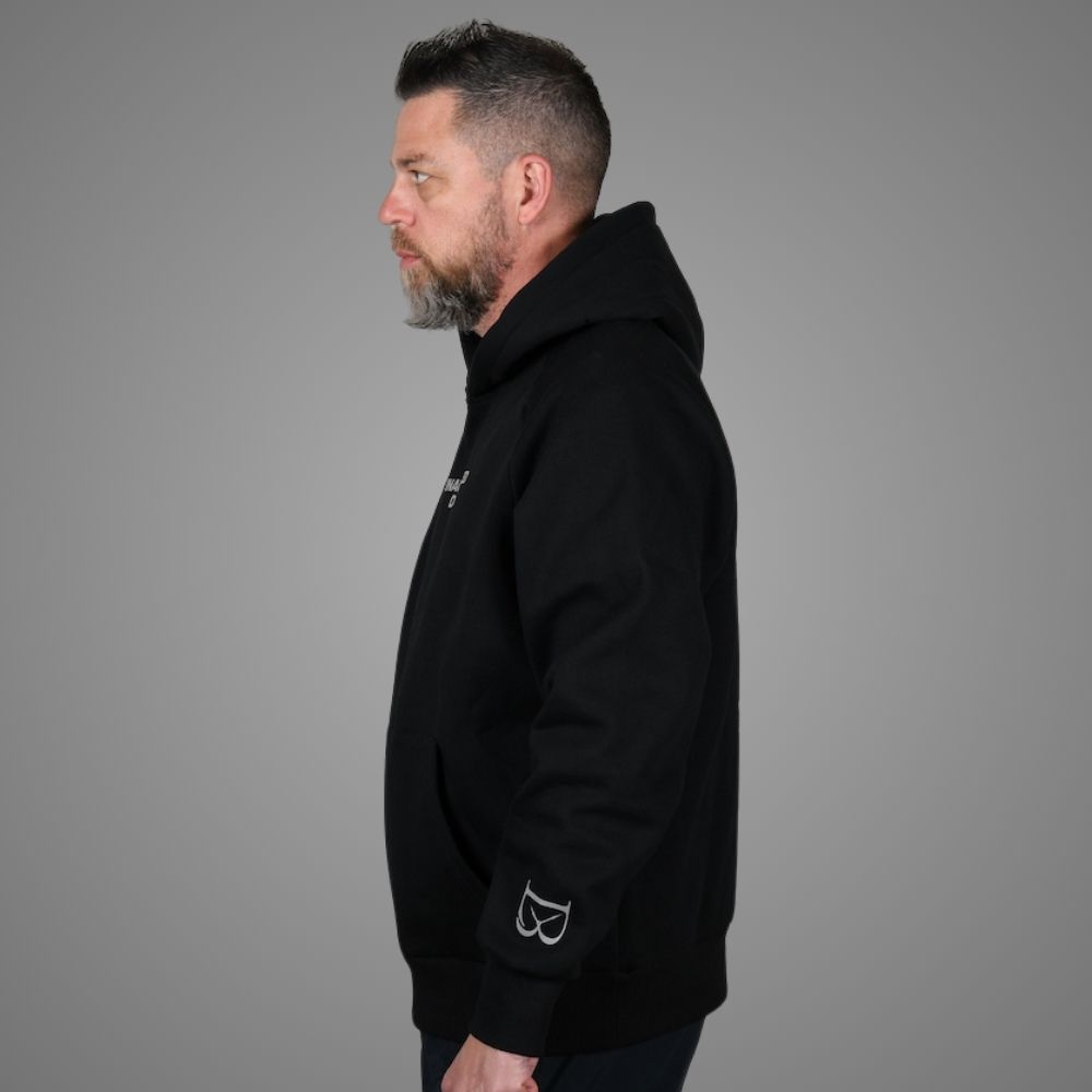 Luxury Bazaar Black "Unauthorized Dealer"® GREY MARKET Hoodie - Image 4