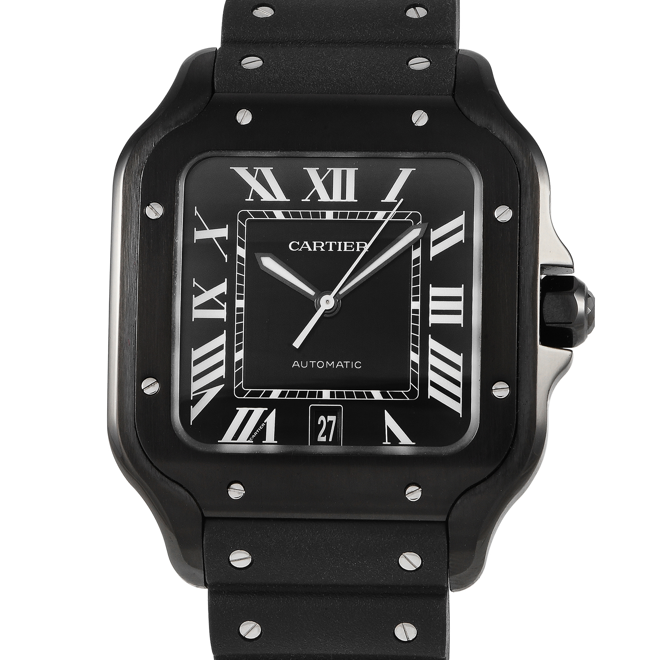 Cartier Santos Large Model Watch WSSA0039 - 39.8mm - Black - 2022 -