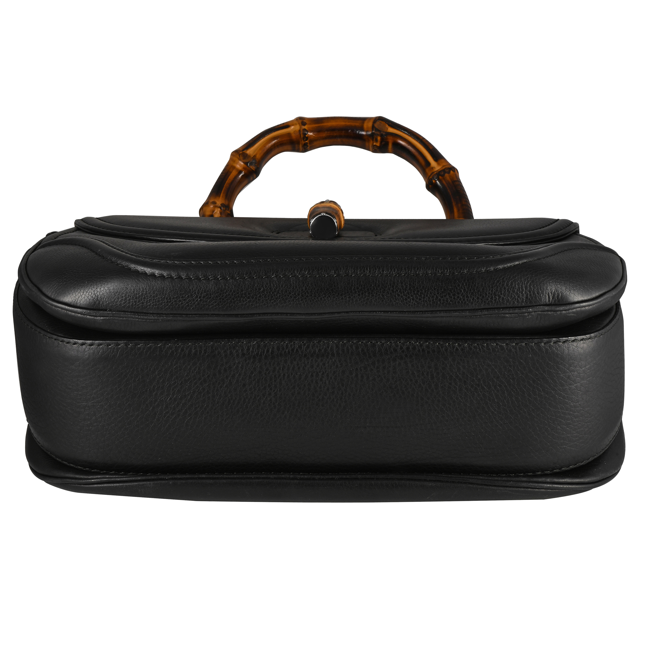 Gucci Bamboo Top Handle Tassel Leather Bag - Image 4