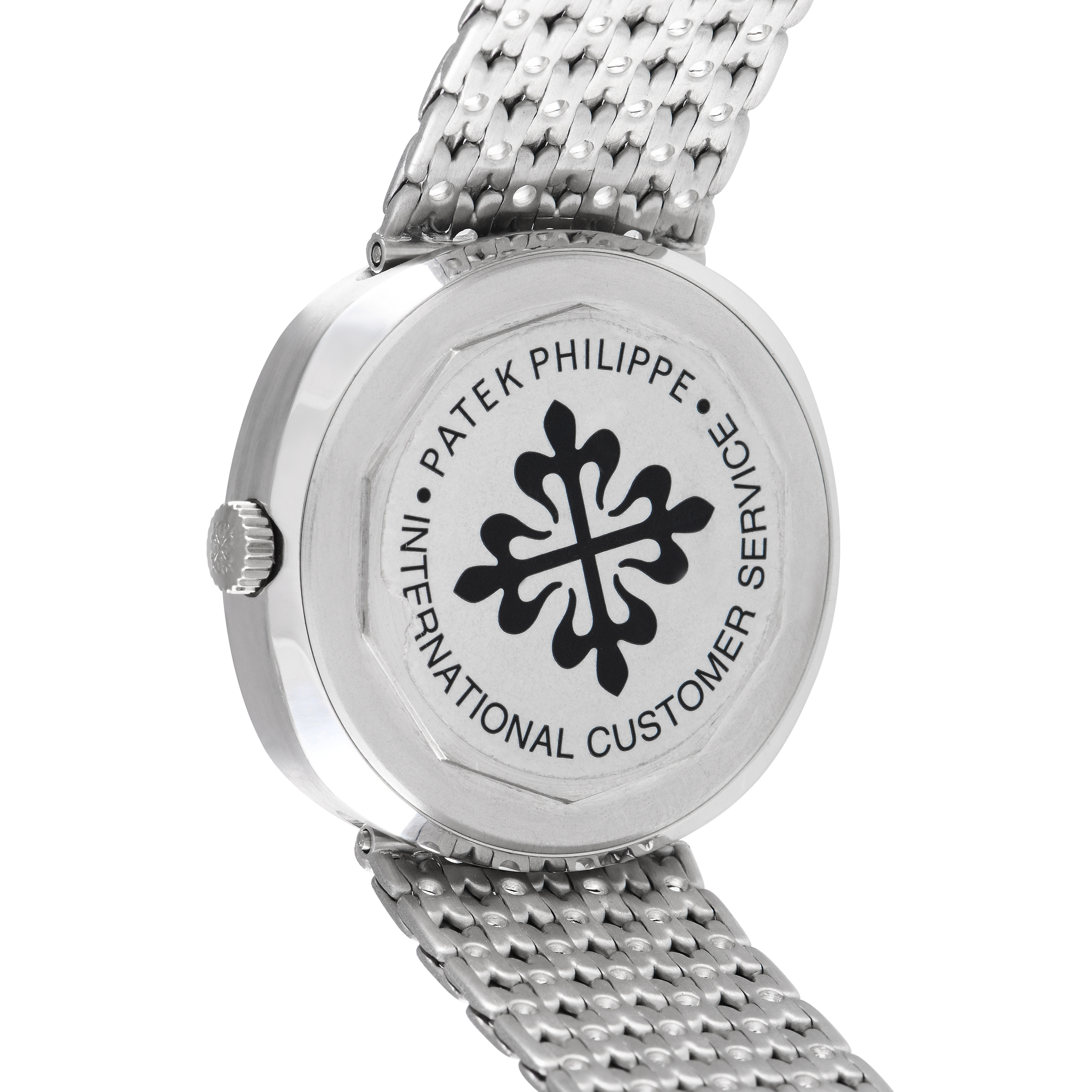 Patek Philippe Beta 21 Blue Dial White Gold Watch 3587/2G