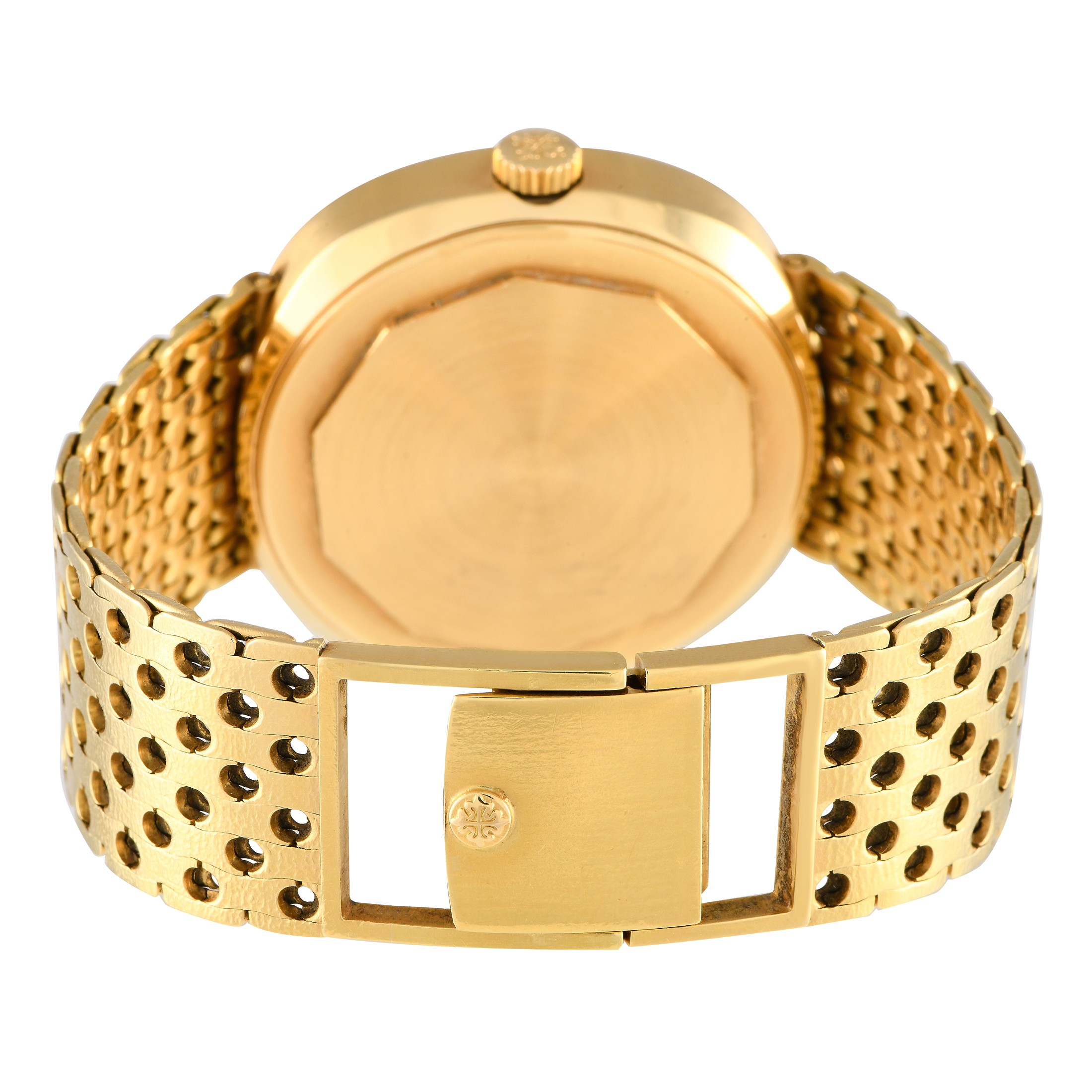 Patek Philippe Beta 21 Blue Dial 18K Yellow Gold Watch 3587/2J - Image 4