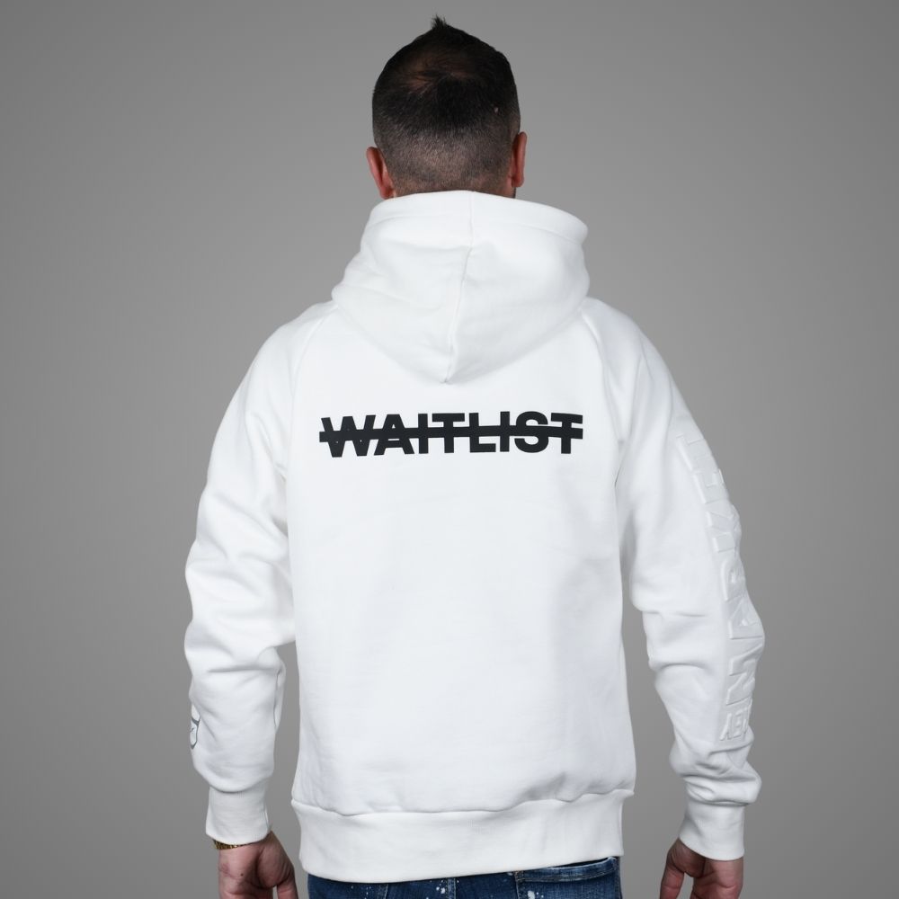 Luxury Bazaar White "Unauthorized Dealer" Hoodie - Image 4
