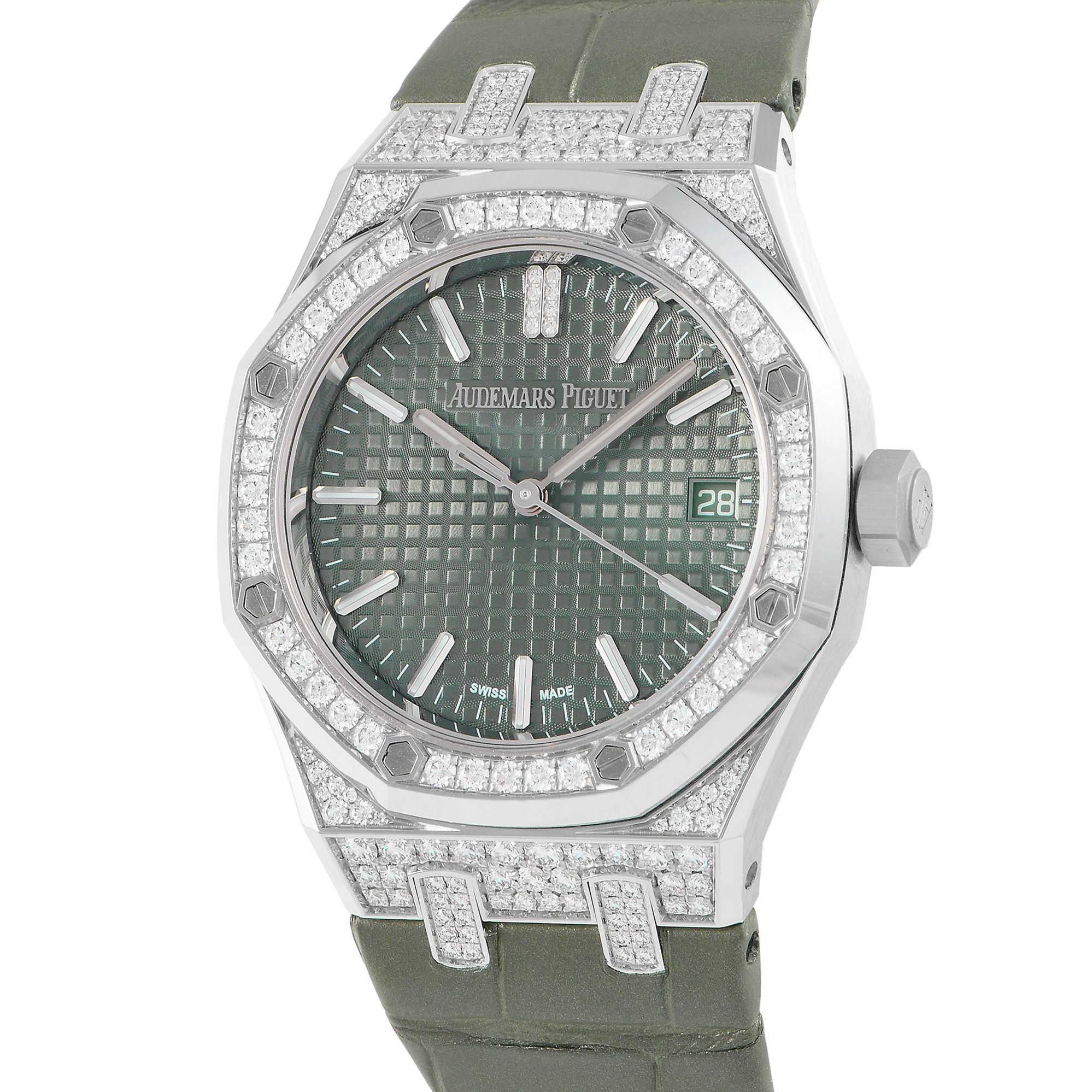 Audemars Piguet Royal Oak Diamond Watch 15551BC.ZZ.D405CR.01 - Image 2