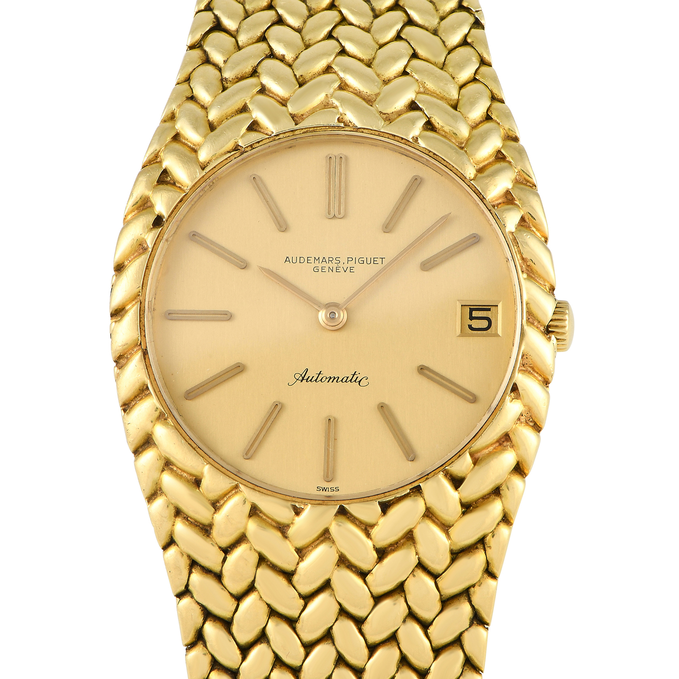 Audemars Piguet Cobra Champagne Dial 18K Yellow Gold Watch 5403
