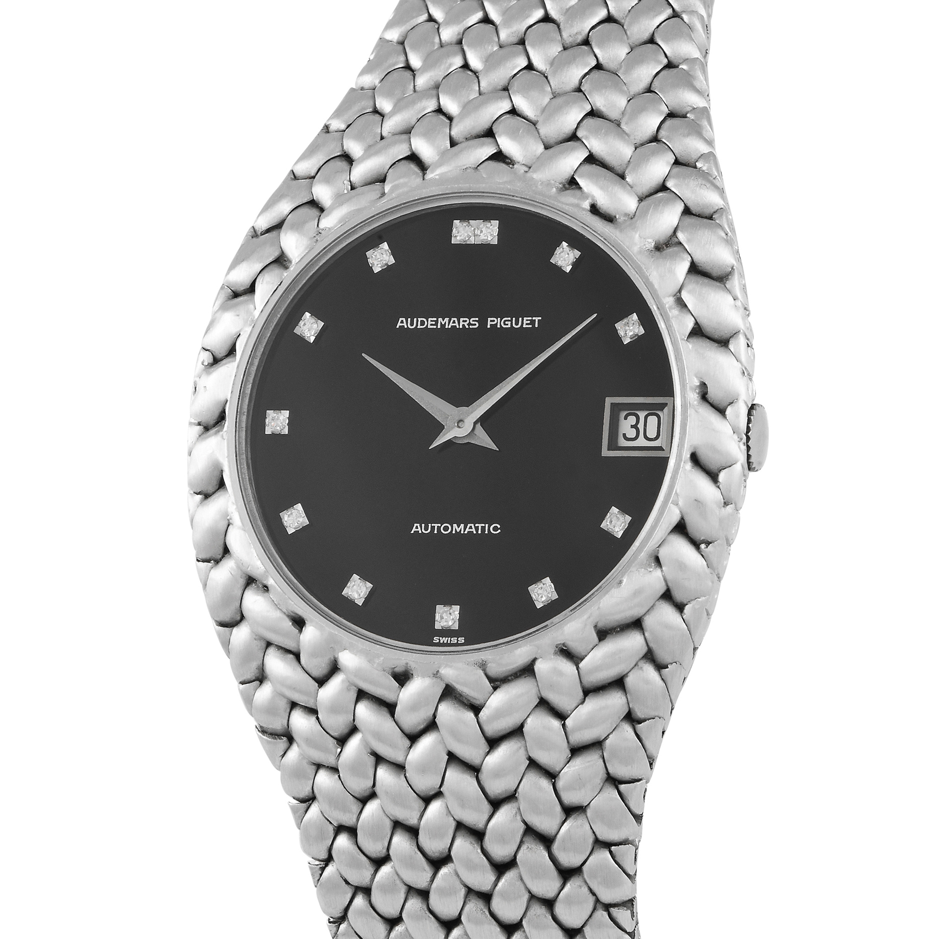 Audemars Piguet Cobra Onyx Double Diamond Dial 18K White Gold Watch 5403BC - Image 2