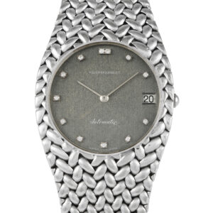 Pre-owned Audemars Piguet Royal Oak Cobra 18ct white gold grey double diamond dial, ref. 5403