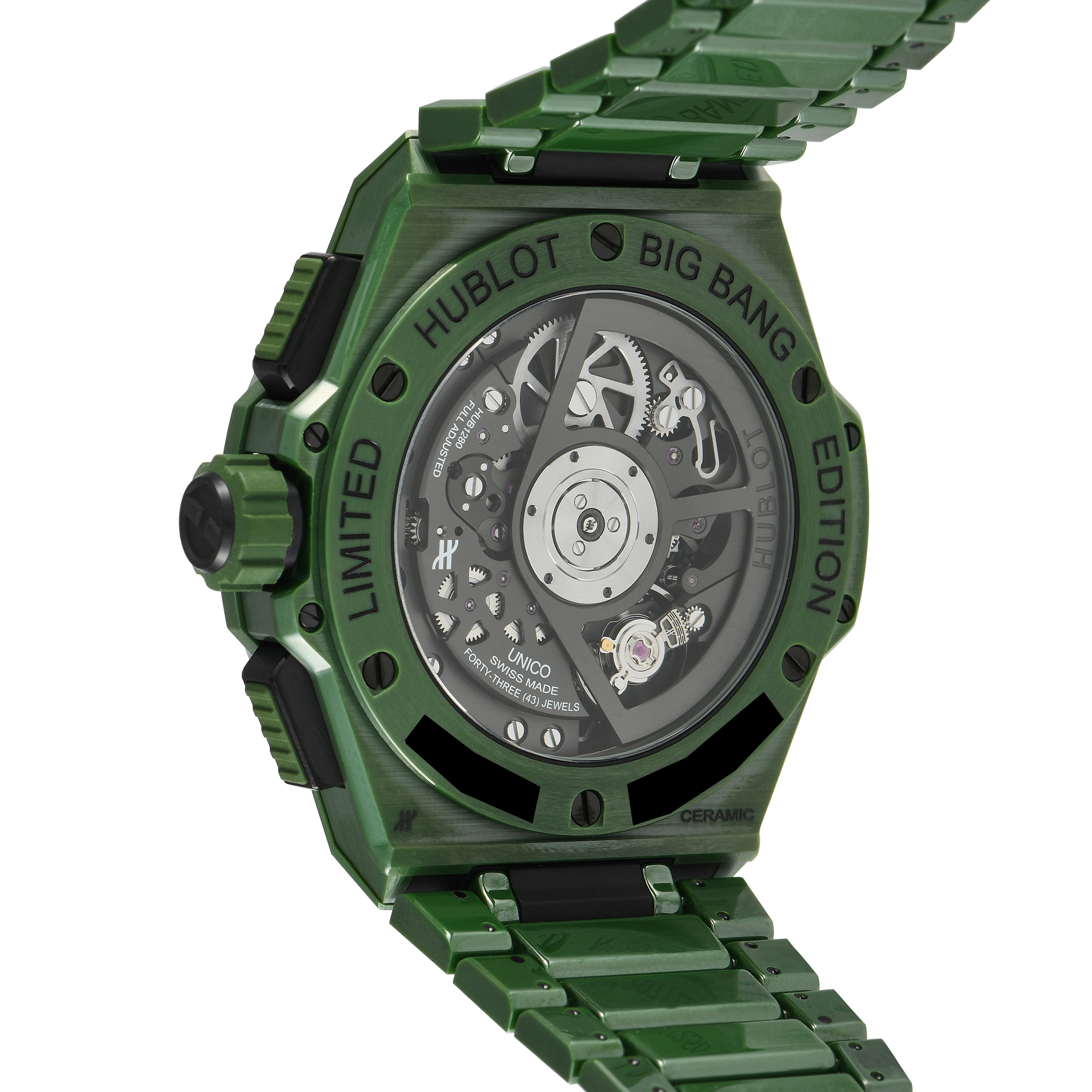 Hublot Big Bang Integrated Green Ceramic Watch 451.GX.5220.GX - Image 3