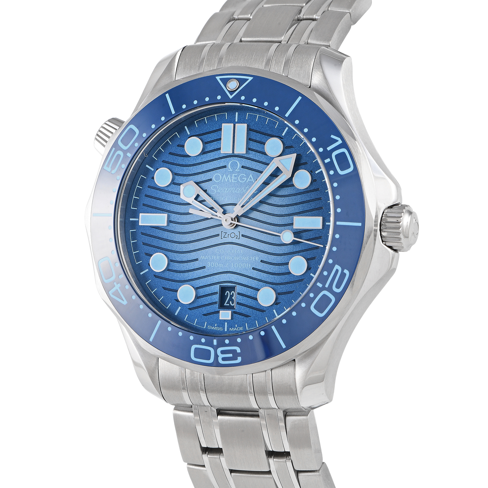 Omega Seamaster Diver Summer Blue Dial Watch 210.30.42.20.03.003 - Image 2