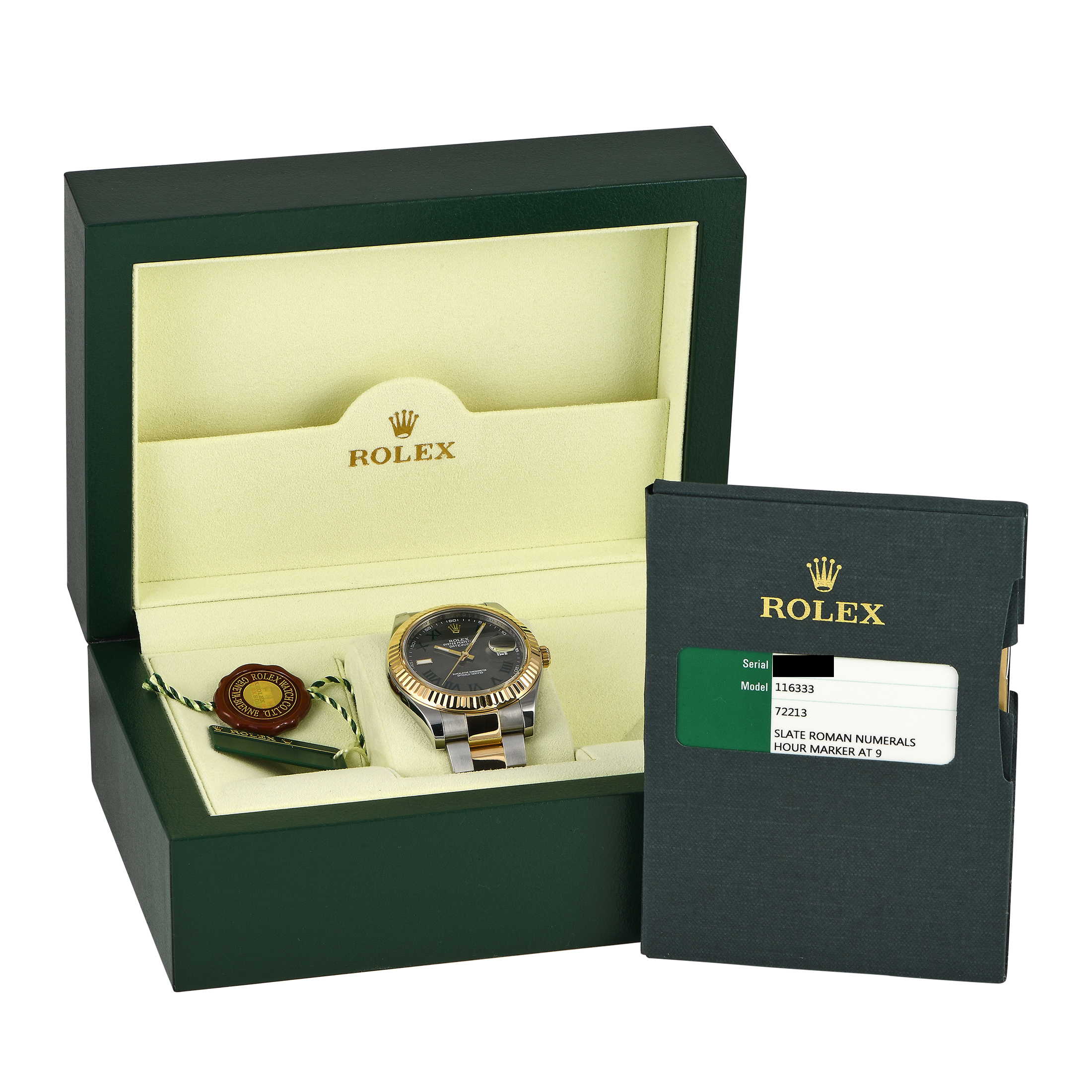 Rolex Datejust II Slate Roman Dial Watch 116333 - Image 5