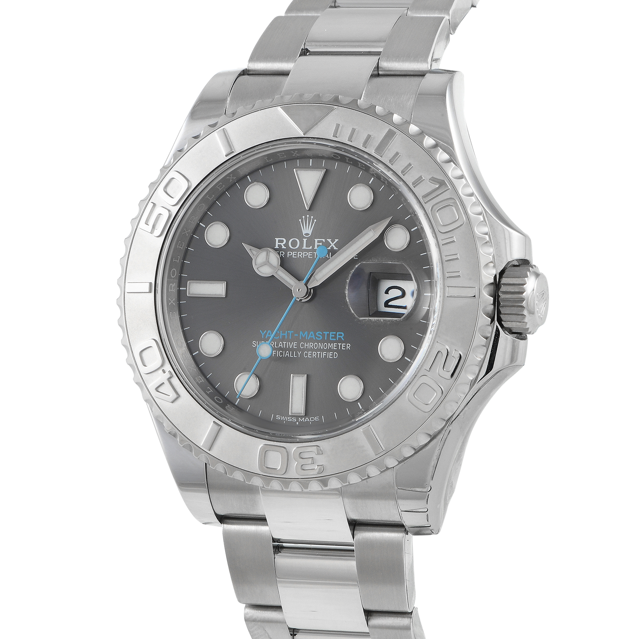 Rolex Yacht-Master Rhodium Dial Watch 116622 - Image 2