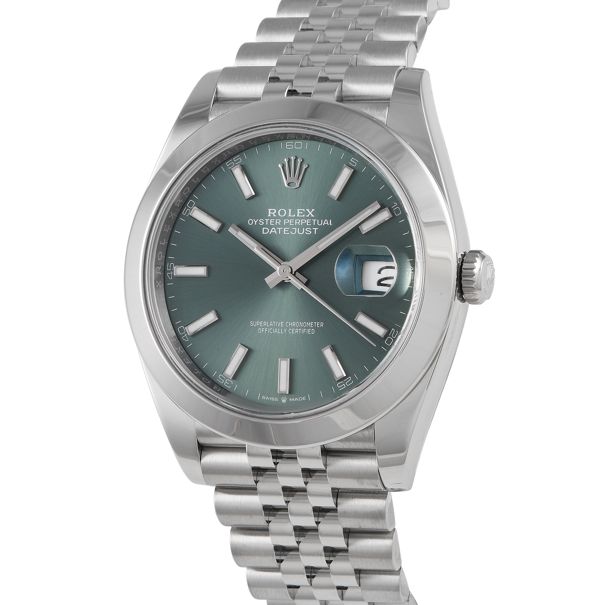 Rolex Datejust 41 Mint Green Dial Watch 126300 - Image 2