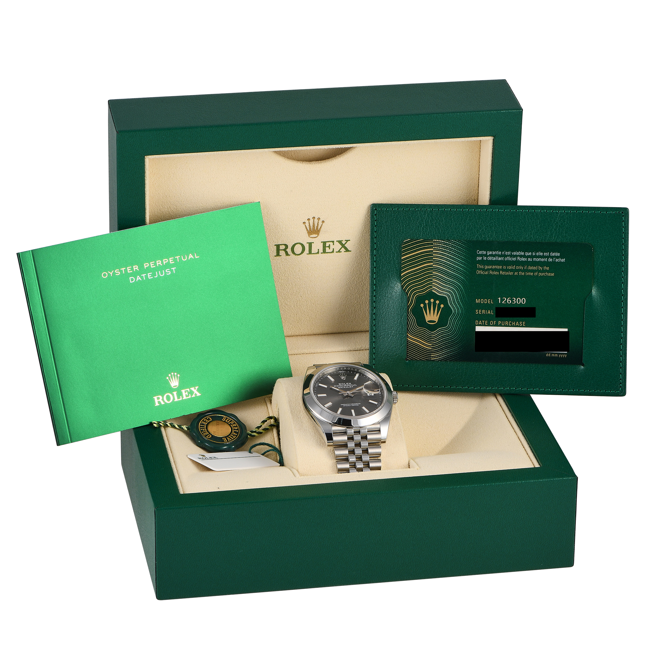 Rolex Datejust 41 Slate Dial Watch 126300 - Image 5
