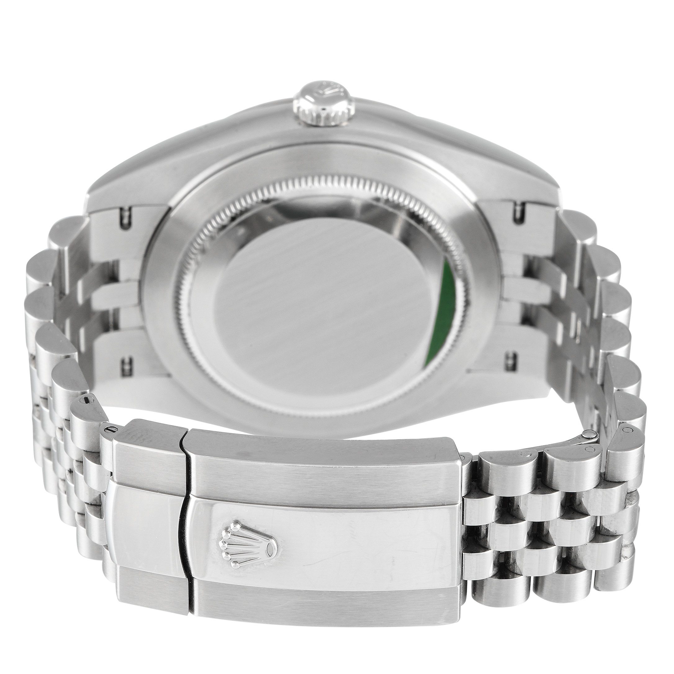 Rolex Datejust 41 Green Fluted Motif Dial Watch 126334-0030