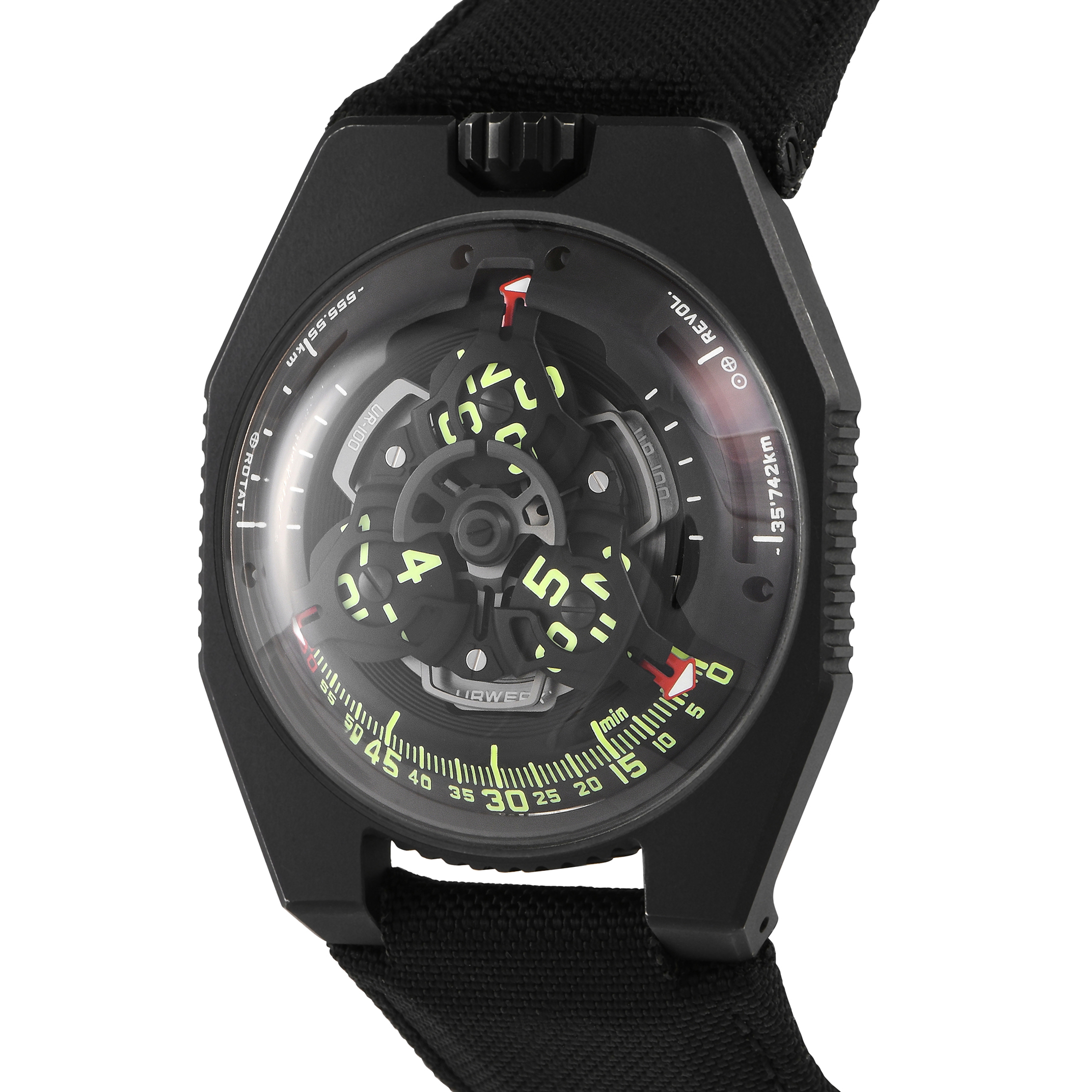 Urwerk UR-100 Black SpaceTime Limited Edition Watch UR-100