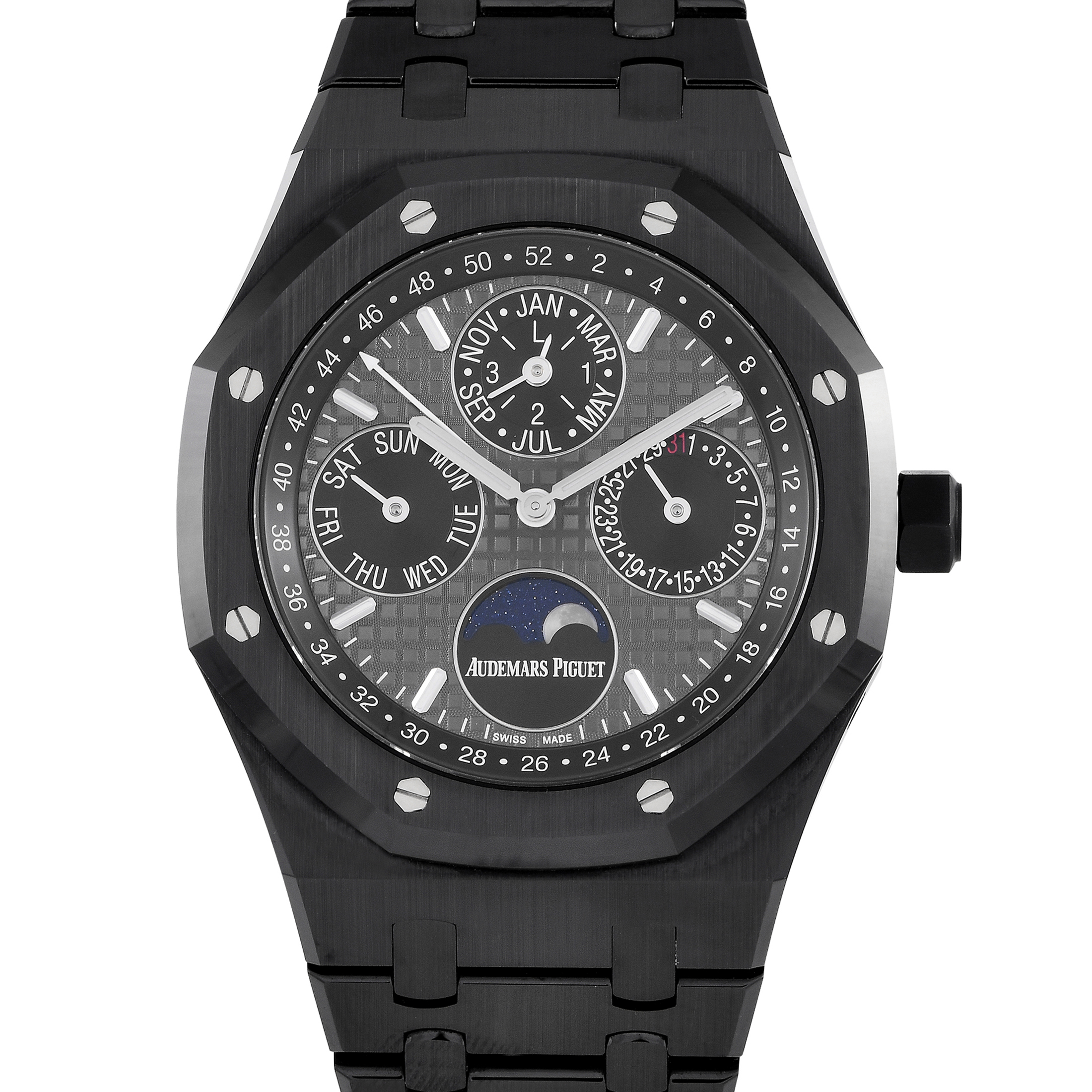 Audemars Piguet Watch Royal Oak Perpetual Calendar Black Ceramic Watch 26579CE.OO.125CE.01