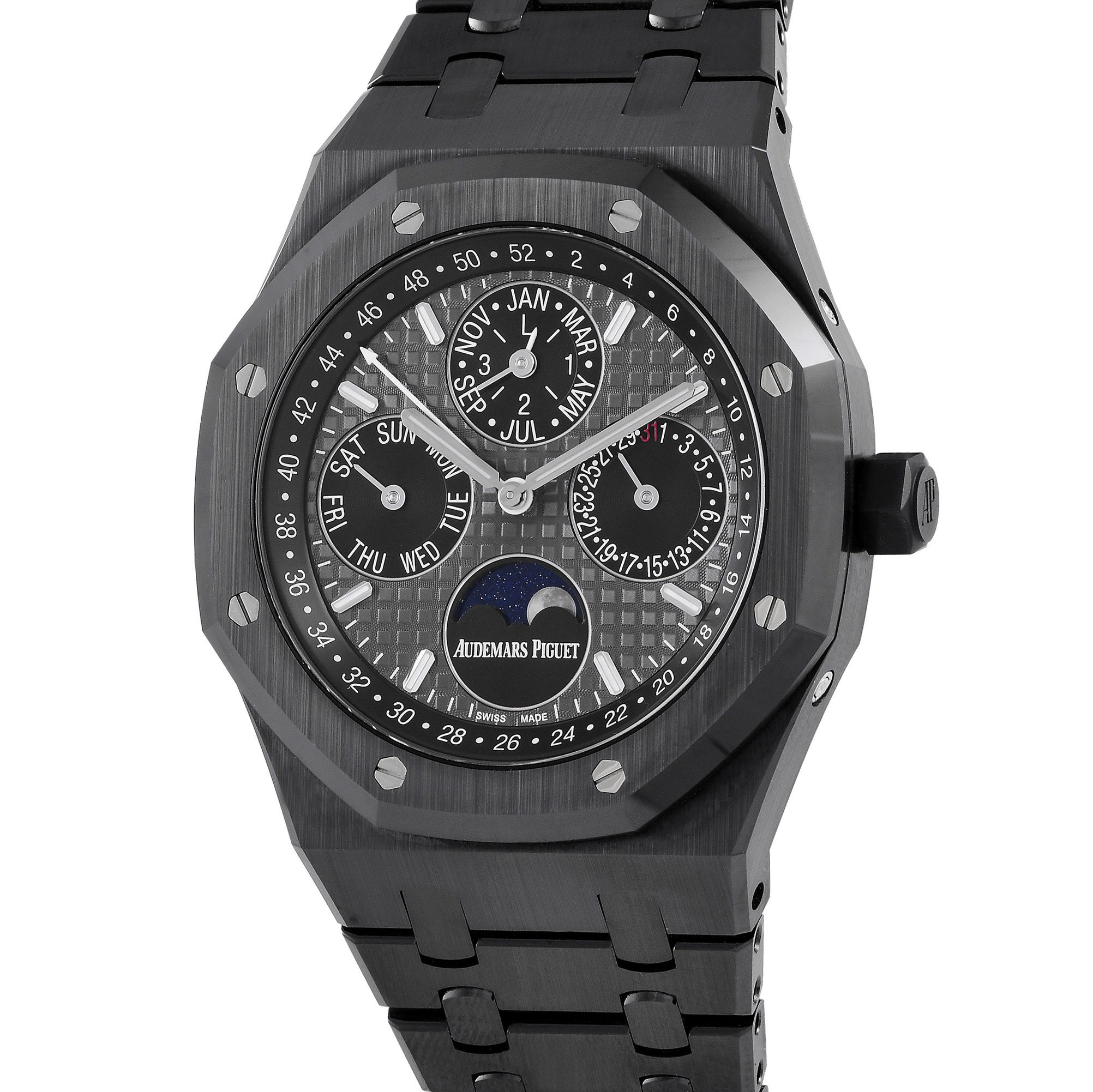 Audemars Piguet Watch Royal Oak Perpetual Calendar Black Ceramic Watch 26579CE.OO.125CE.01
