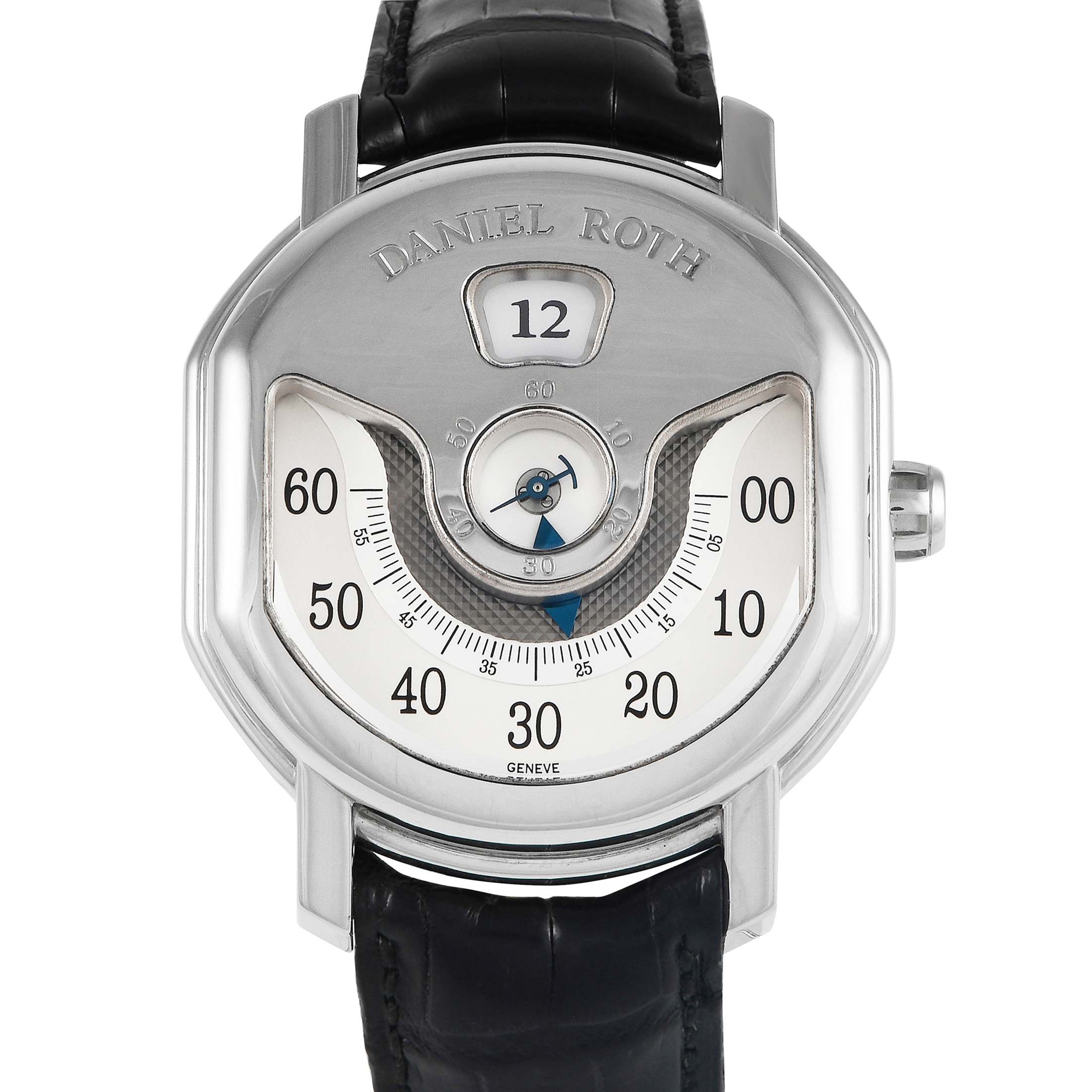 Daniel Roth Ellipsocurvex Papillon Jumping Hour 44mm Watch 318.Y