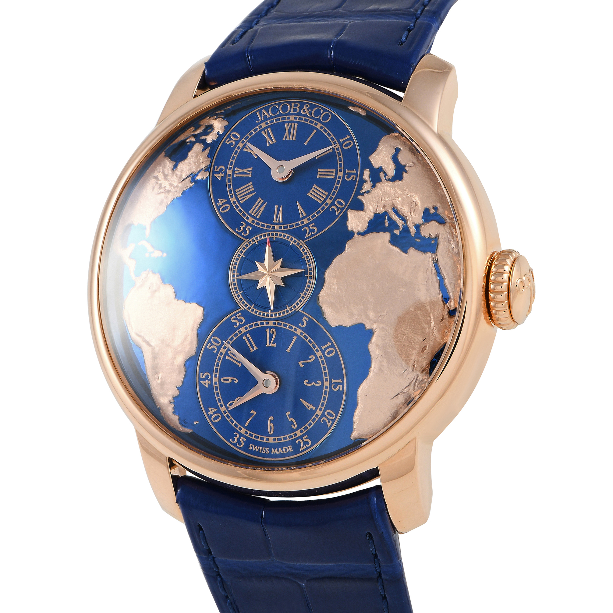 Jacob & Co The World is Yours Dual Time Zone Watch DT100.40.AA.AE.A - Image 2