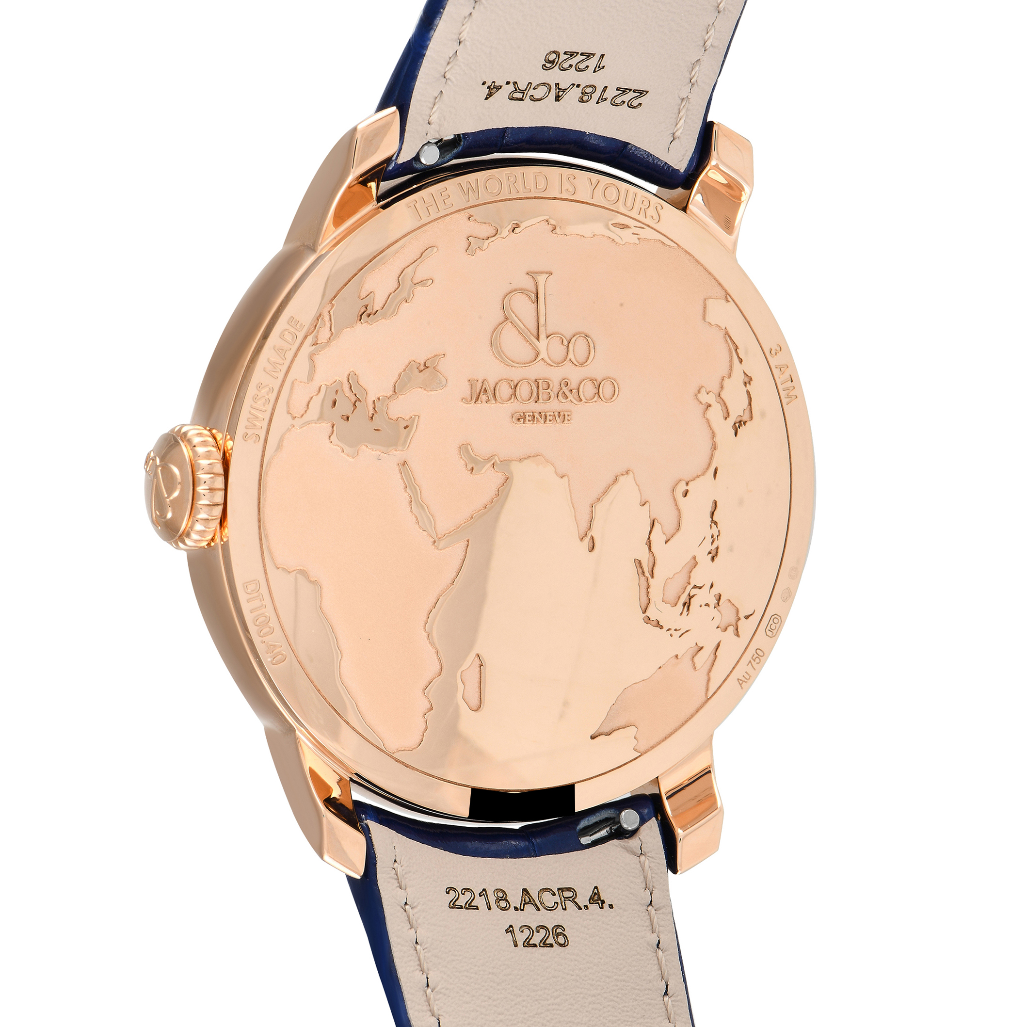 Jacob & Co The World is Yours Dual Time Zone Watch DT100.40.AA.AE.A - Image 3