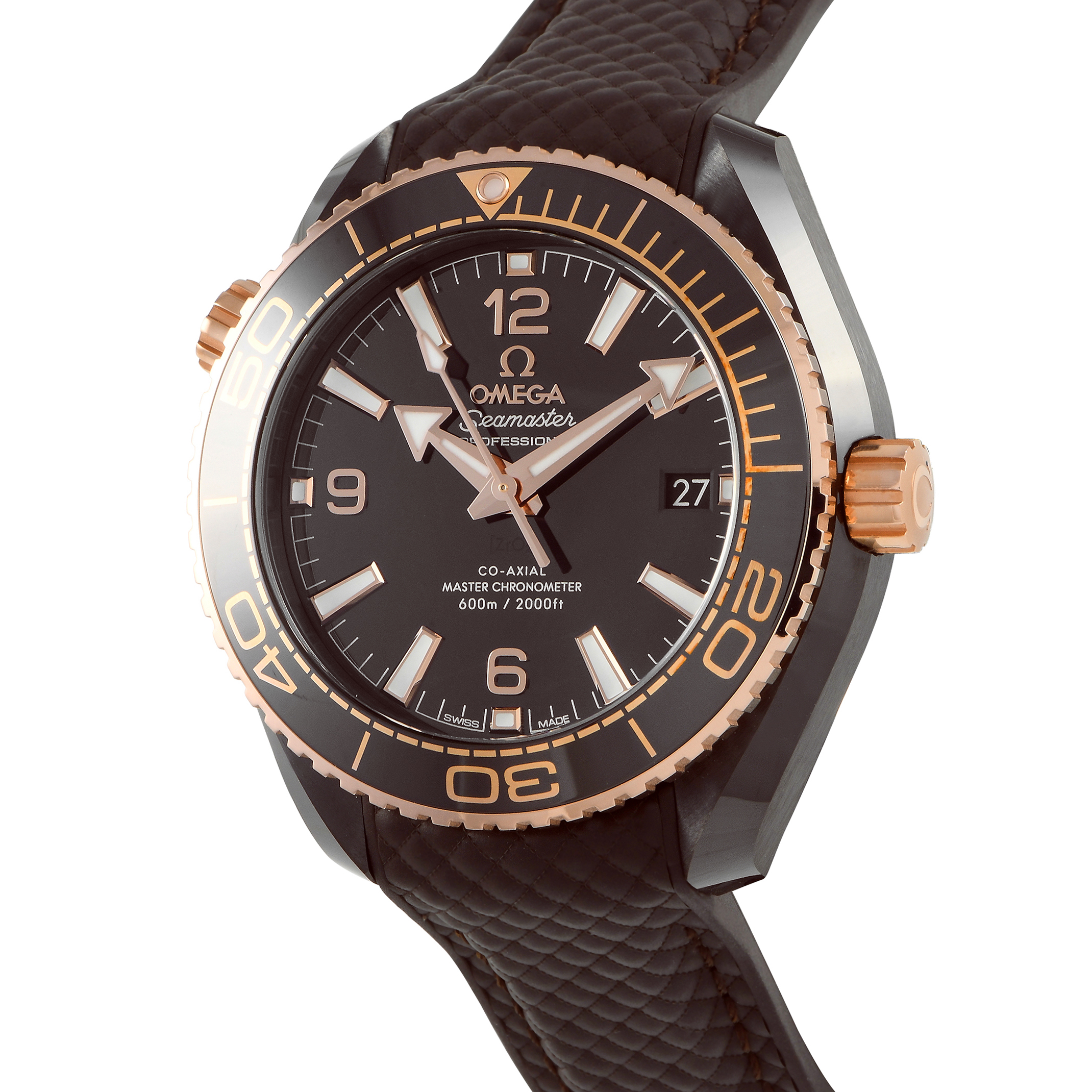 Omega Seamaster Planet Ocean Brown Ceramic Watch 215.62.40.20.13.001 - Image 2