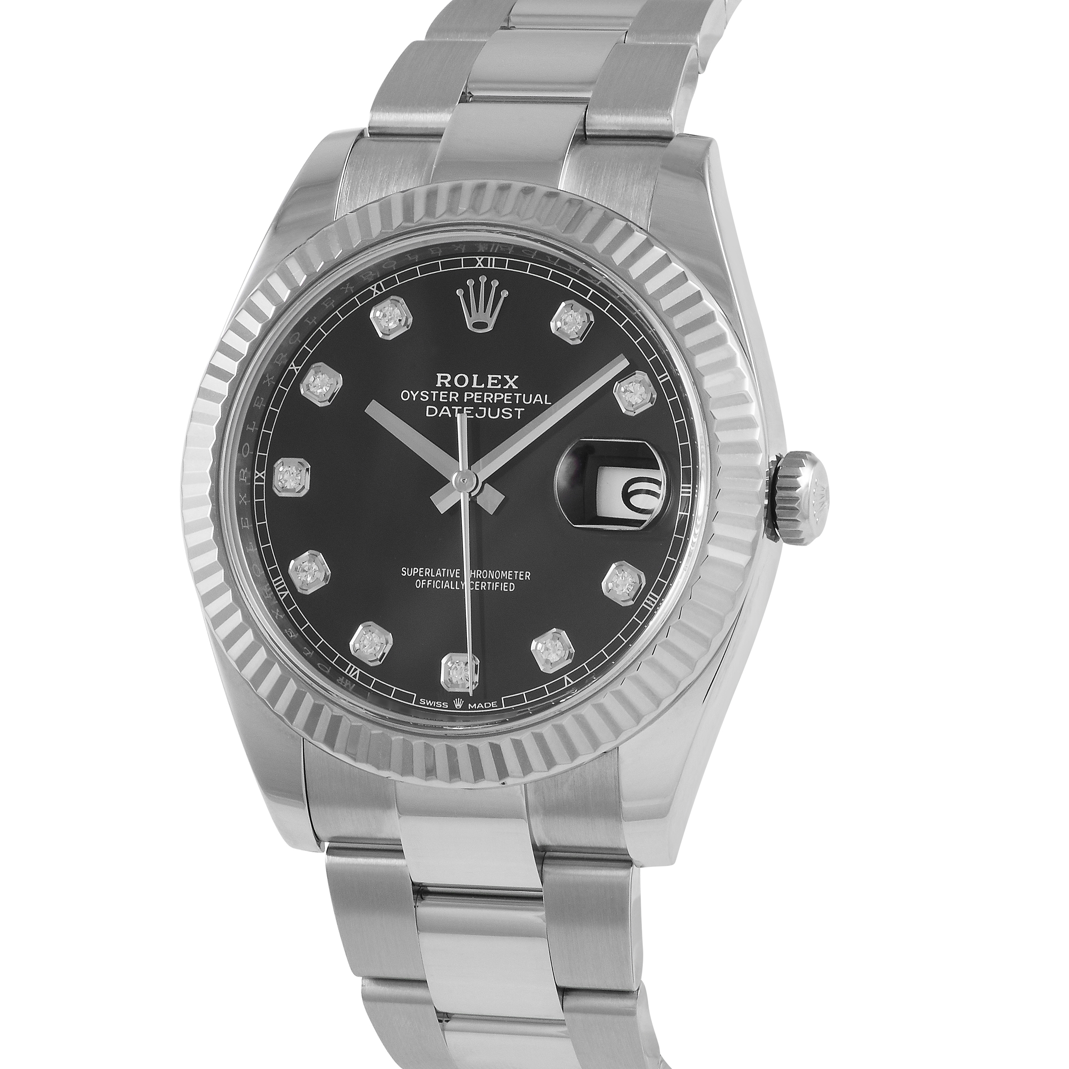Rolex Datejust 41 Black Diamond Dial Watch 126334 - Image 2